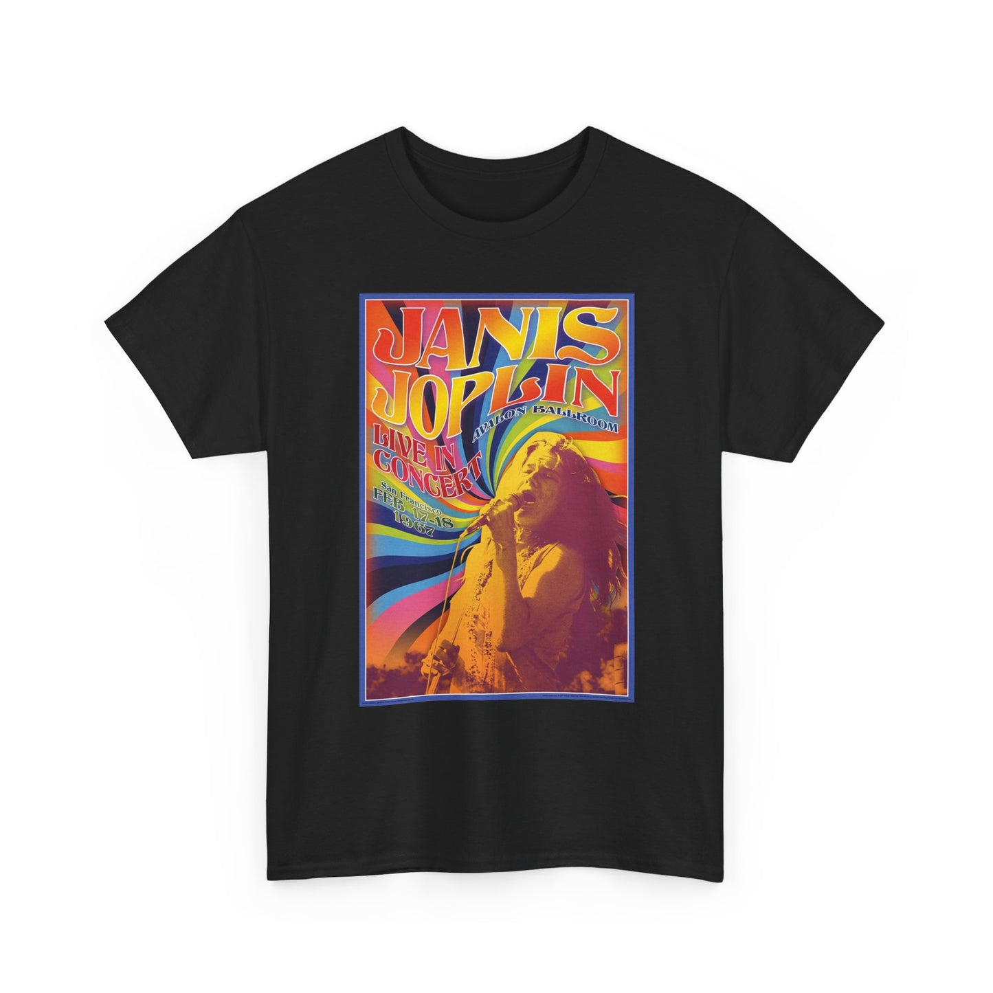 Janis Joplin 1967 T Shirt BRAND NEW Apparel Unisex Graphic Tee USA