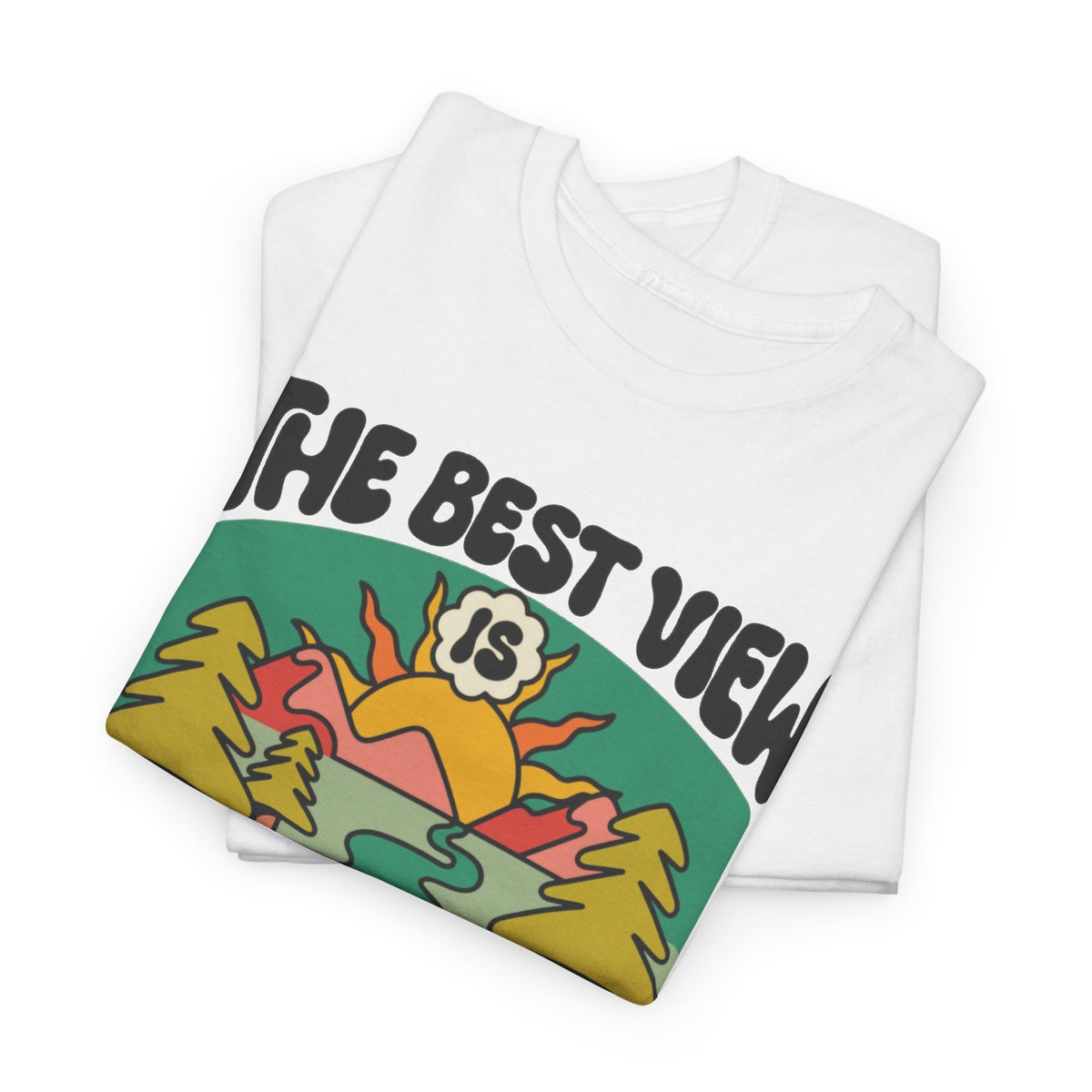 Beautiful Life's Journey Graphic T Shirt Men's Outdoors Heavy Cotton Tee