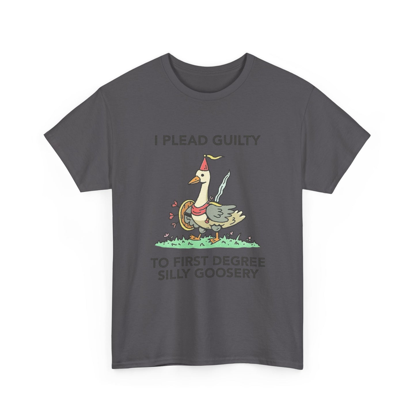 I Plead Guilty Silly Funny Graphic T Shirt Unisex Heavy Cotton Tee