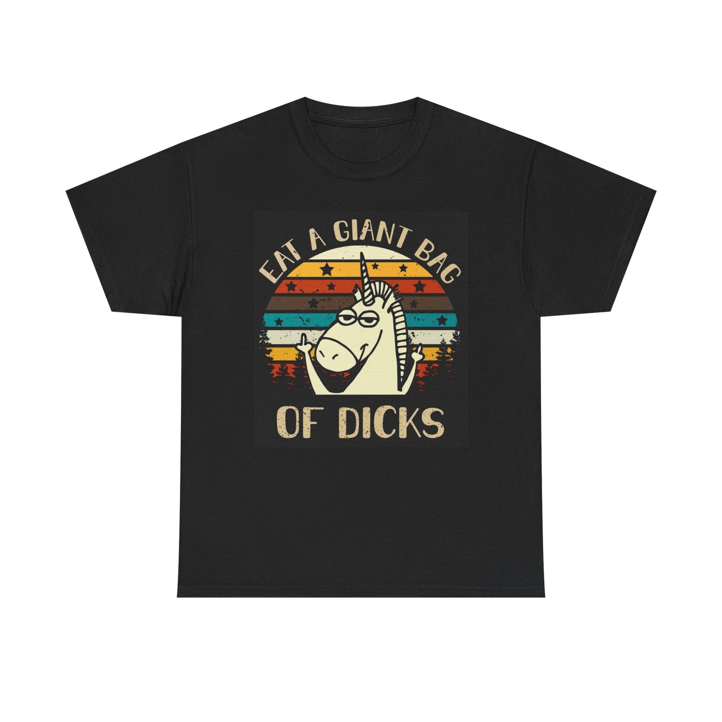 Eat A Giant Bag Of Dicks Funny Graphic T Shirt S-5XL Unisex Heavy Cotton Tee