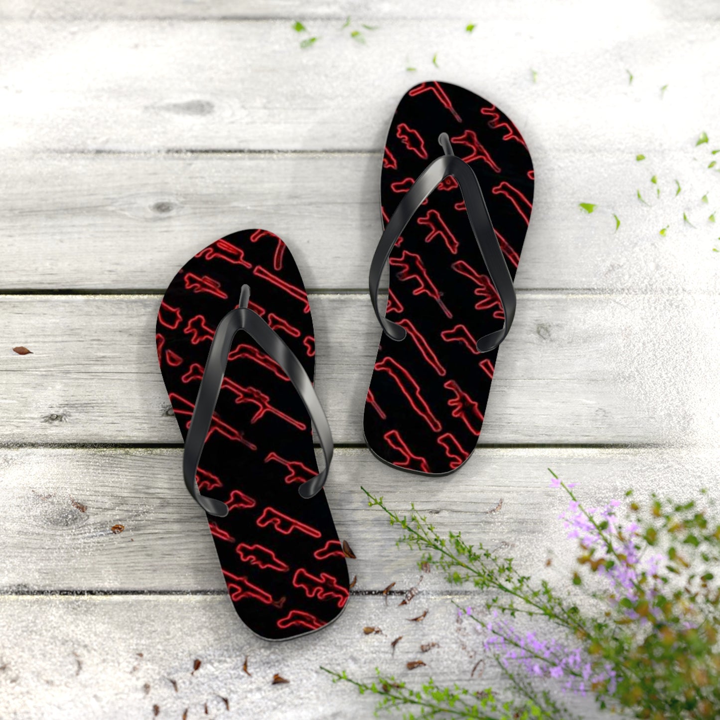 WAVES And SUN Co Gun Sandals - Flip Flops -Slides Summer Beach BRAND NEW