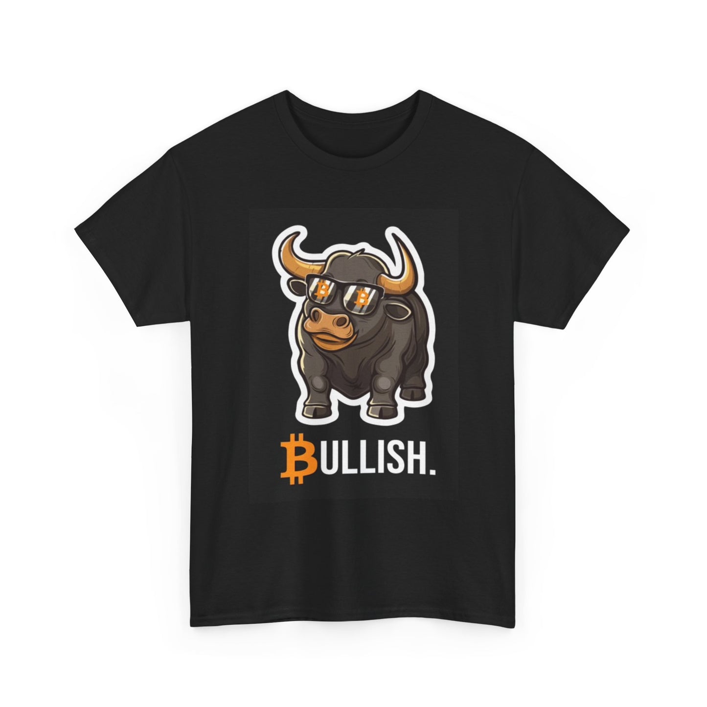 Bullish Bitcoin Graphic T Shirt Funny Unisex Heavy Cotton Tee