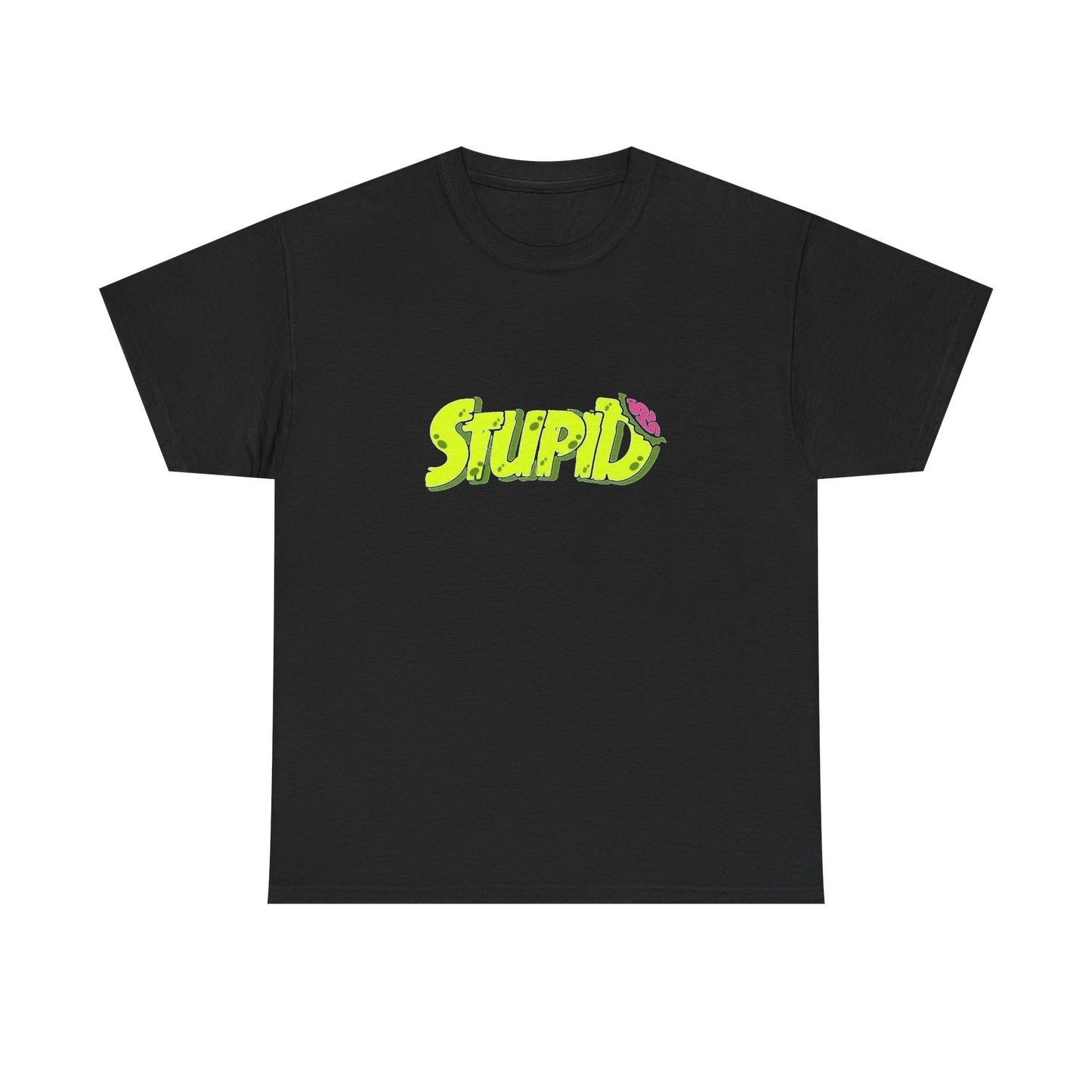 Stupid Brain Graphic T Shirt NEW Unisex Heavy Cotton Tee