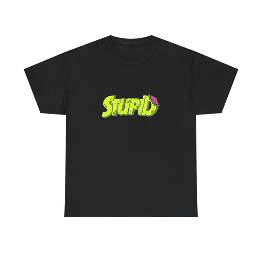 Stupid Brain Graphic T Shirt NEW Unisex Heavy Cotton Tee