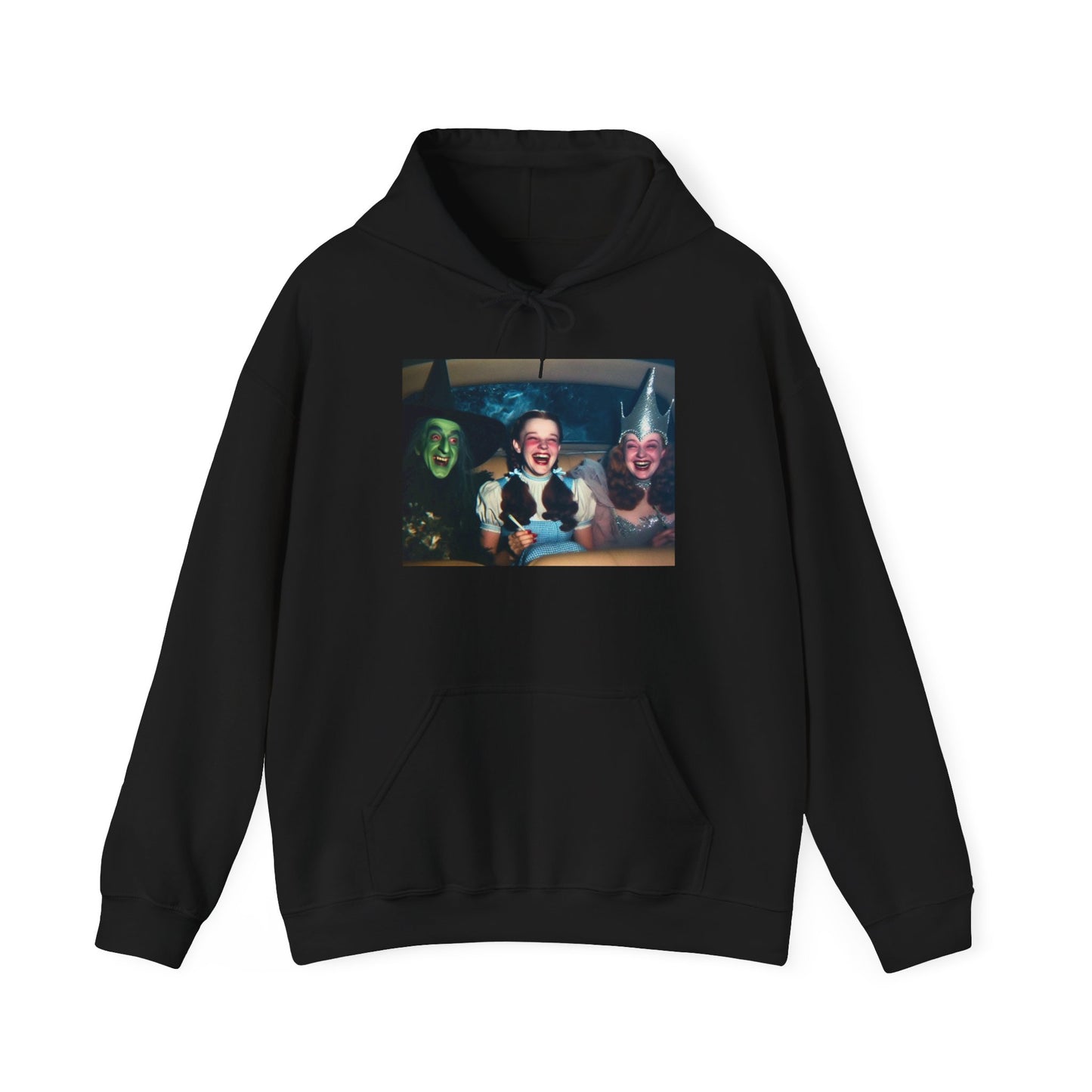 Funny Smoking Wizard Of Oz Graphic Hoodie Unisex Heavy Blend™ Hooded Sweatshirt