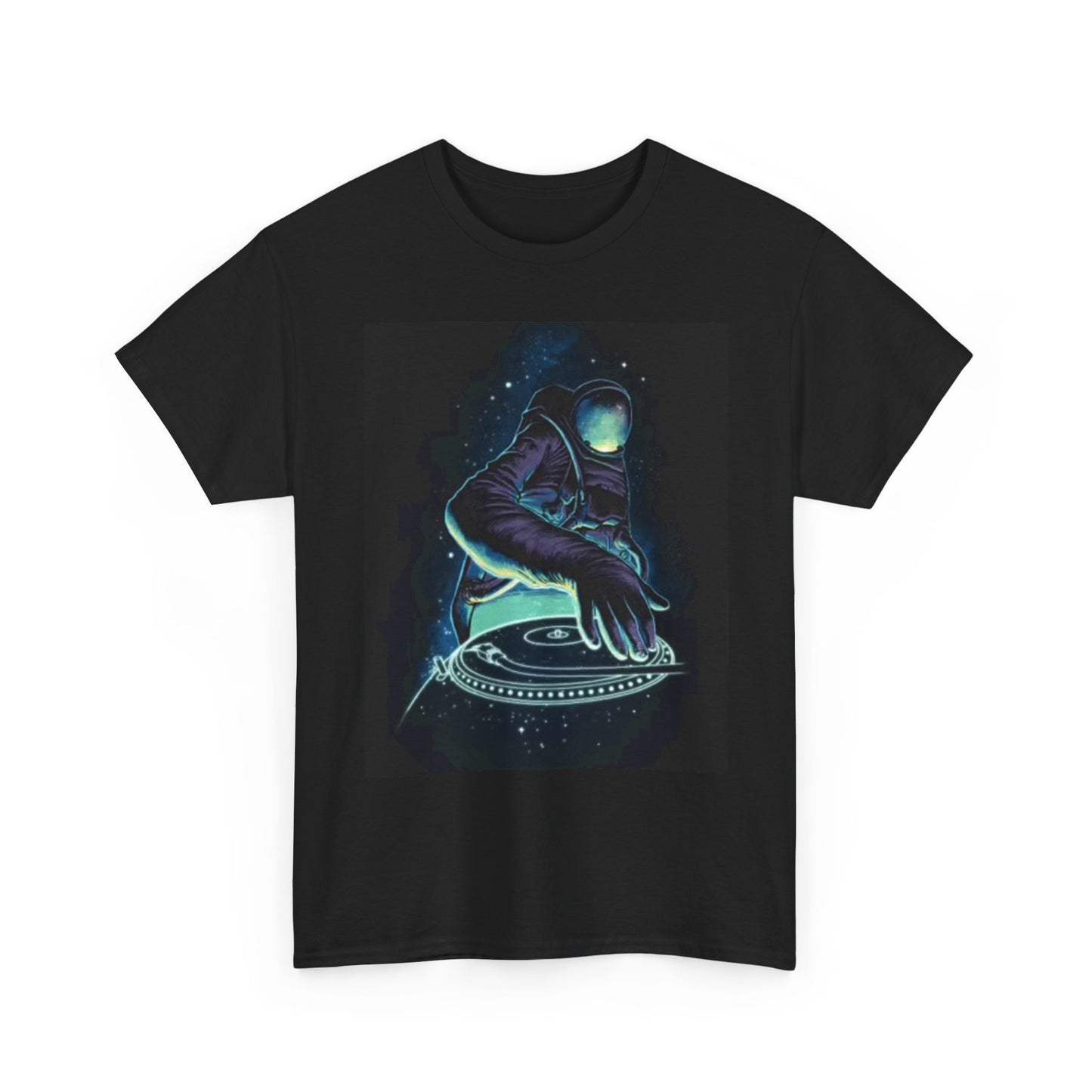 Space Dj Graphic T Shirt Funny Outer Space Unisex Heavy Cotton Tee