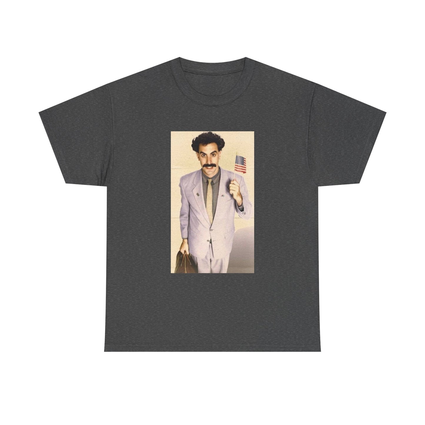 Borat Comes to America Tshirt Funny Comedy Movie Unisex Heavy Cotton Tee