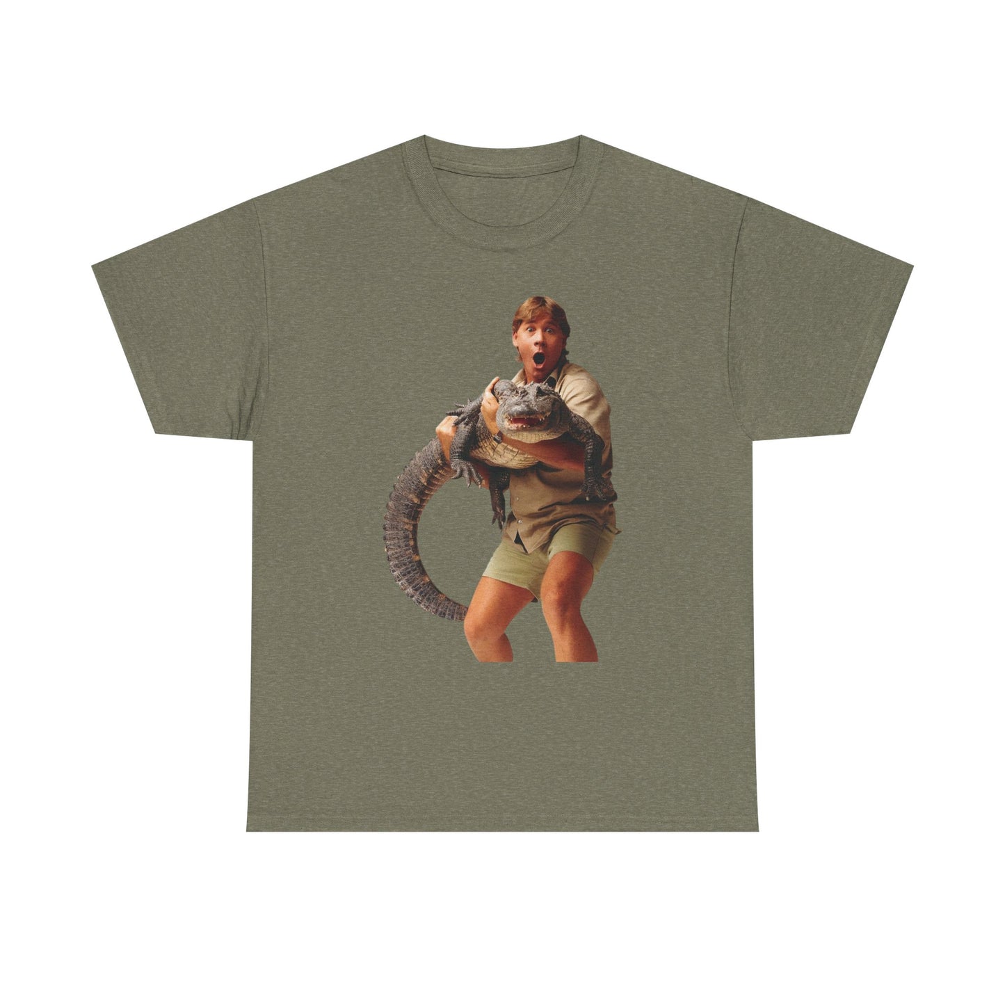 Crocodile Hunter Funny Retro 90's Graphic T Shirt Unisex Heavy Cotton Tee
