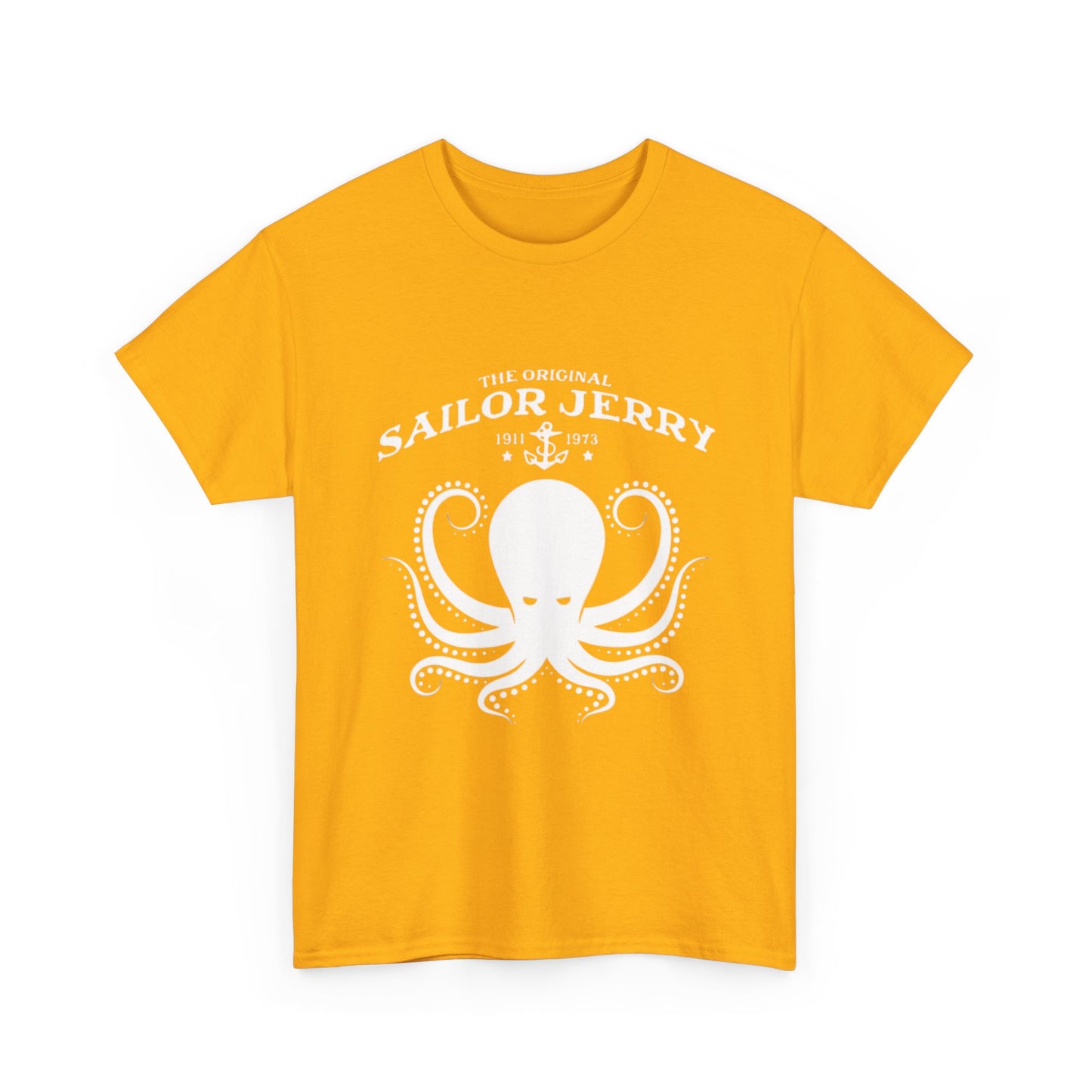Sailor Jerry T-shirt vintage tattoo navy art retro Hawaii Heavy Cotton Tee