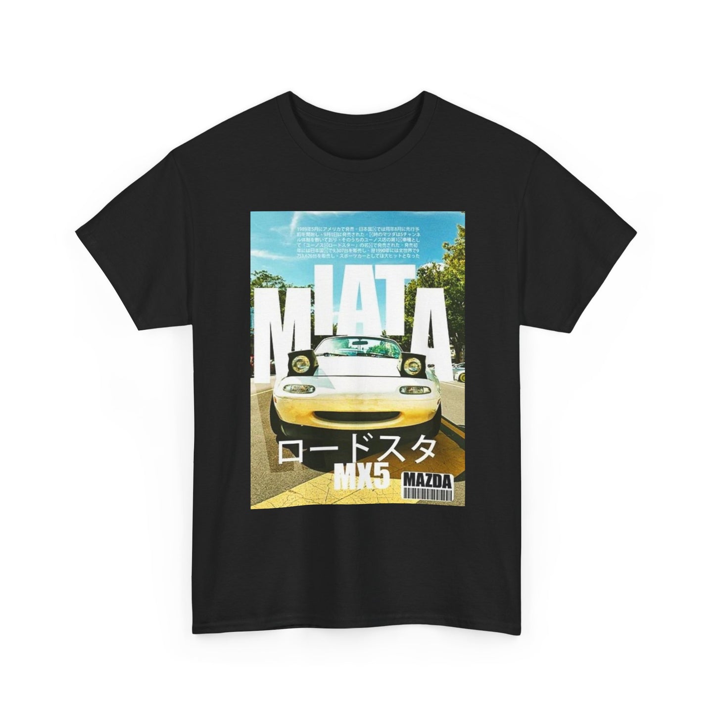 Mazda Miata JDM Retro Drifting Graphic T Shirt Cotton Tee