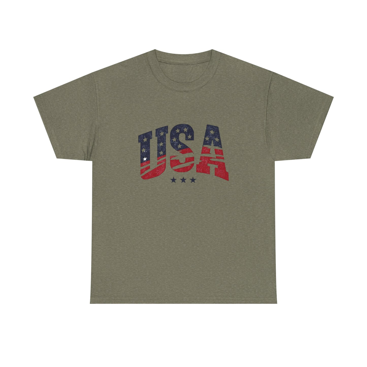 USA Tattered Flag Graphic T Shirt Heavy Cotton Tee NEW ADULT UNISEX
