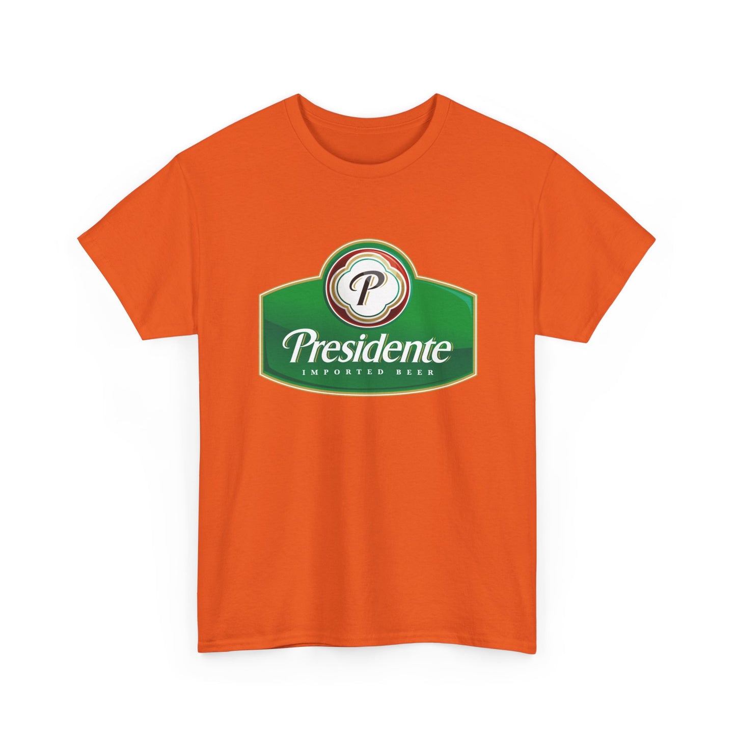 Presidente Beer Logo Shirt Retro Poster Unisex Heavy Cotton Tee