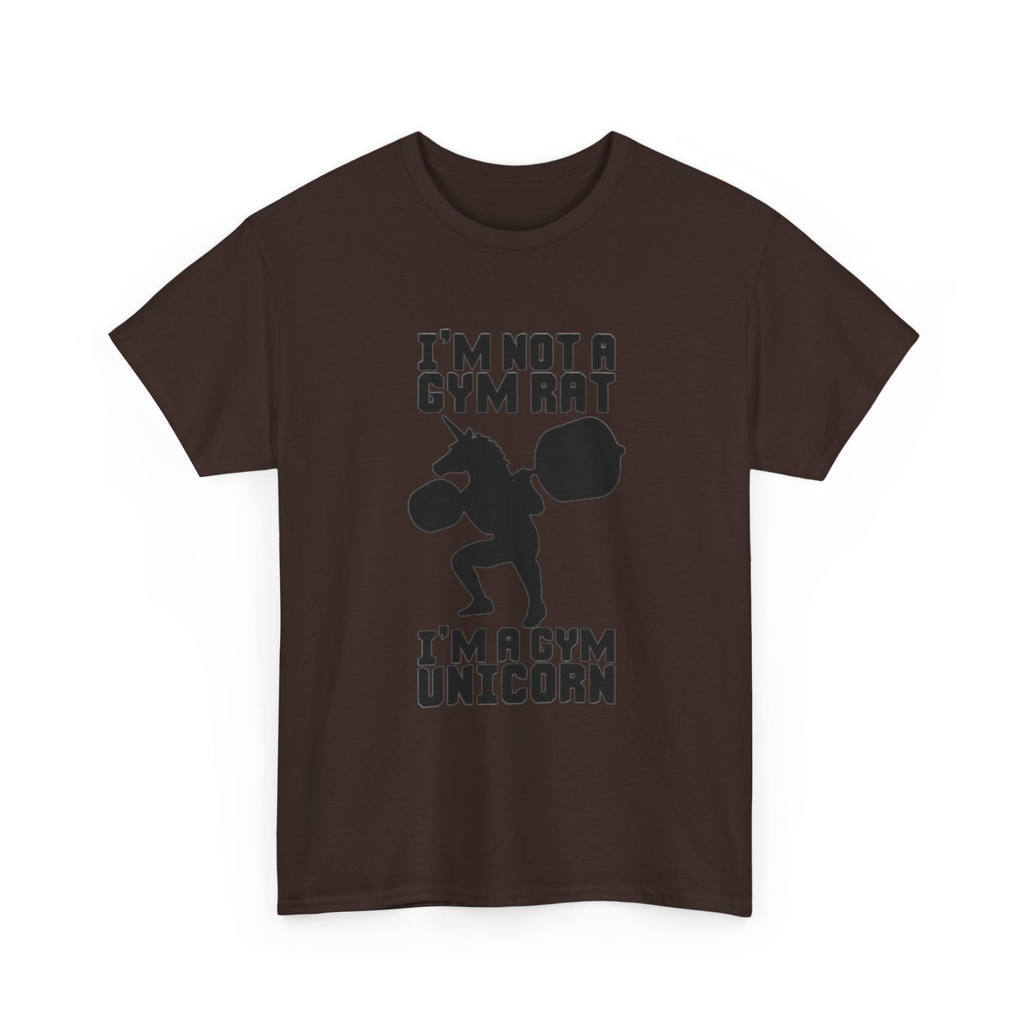 Gym Rat Shirt Funny Lifting Gear Workout Training Comedy Unisex Heavy Cotton Tee