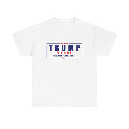 Trump Vance Shirt 2024 MAGA president USA American Unisex Heavy Cotton Tee