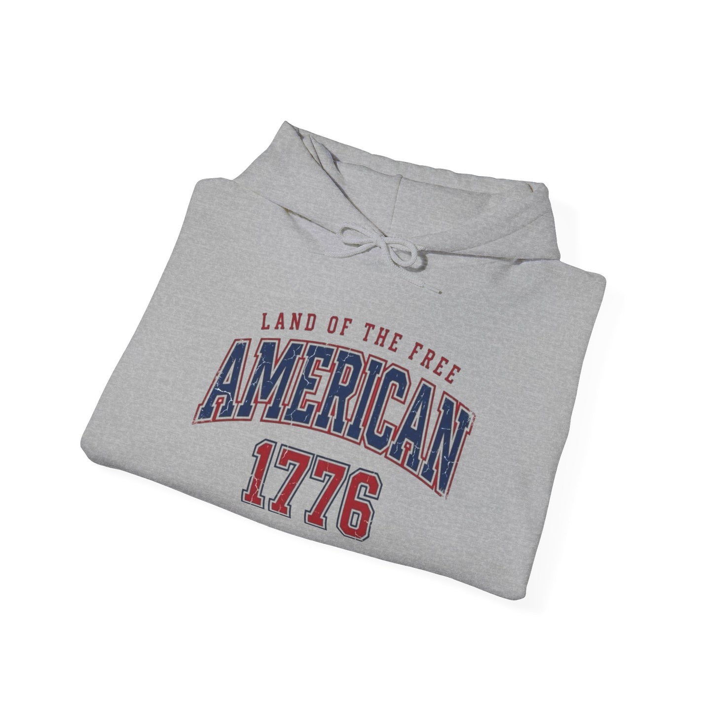 America Land Of The Free Graphic Hoodie Men's Heavy Blend™ Hooded Sweatshirt