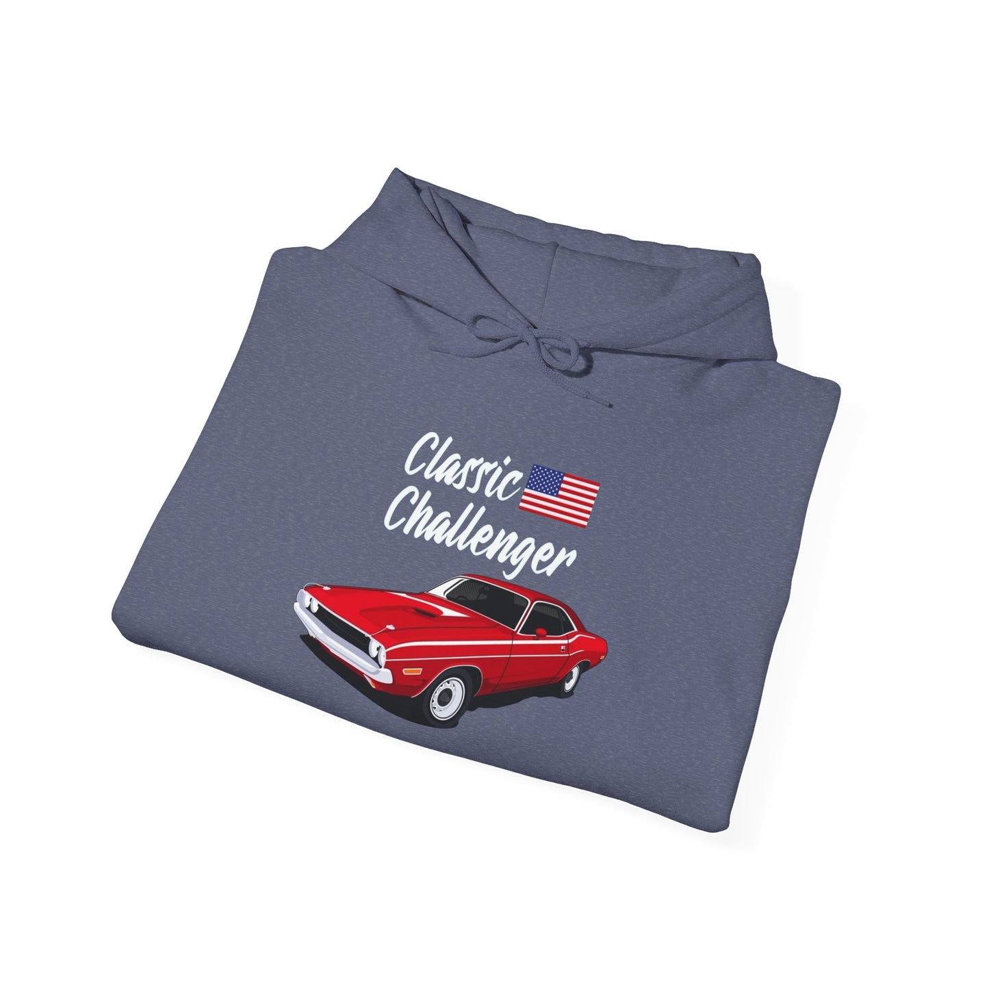 Classic Challenger USA Graphic Hoodie Unisex Heavy Blend™ Hooded Sweatshirt