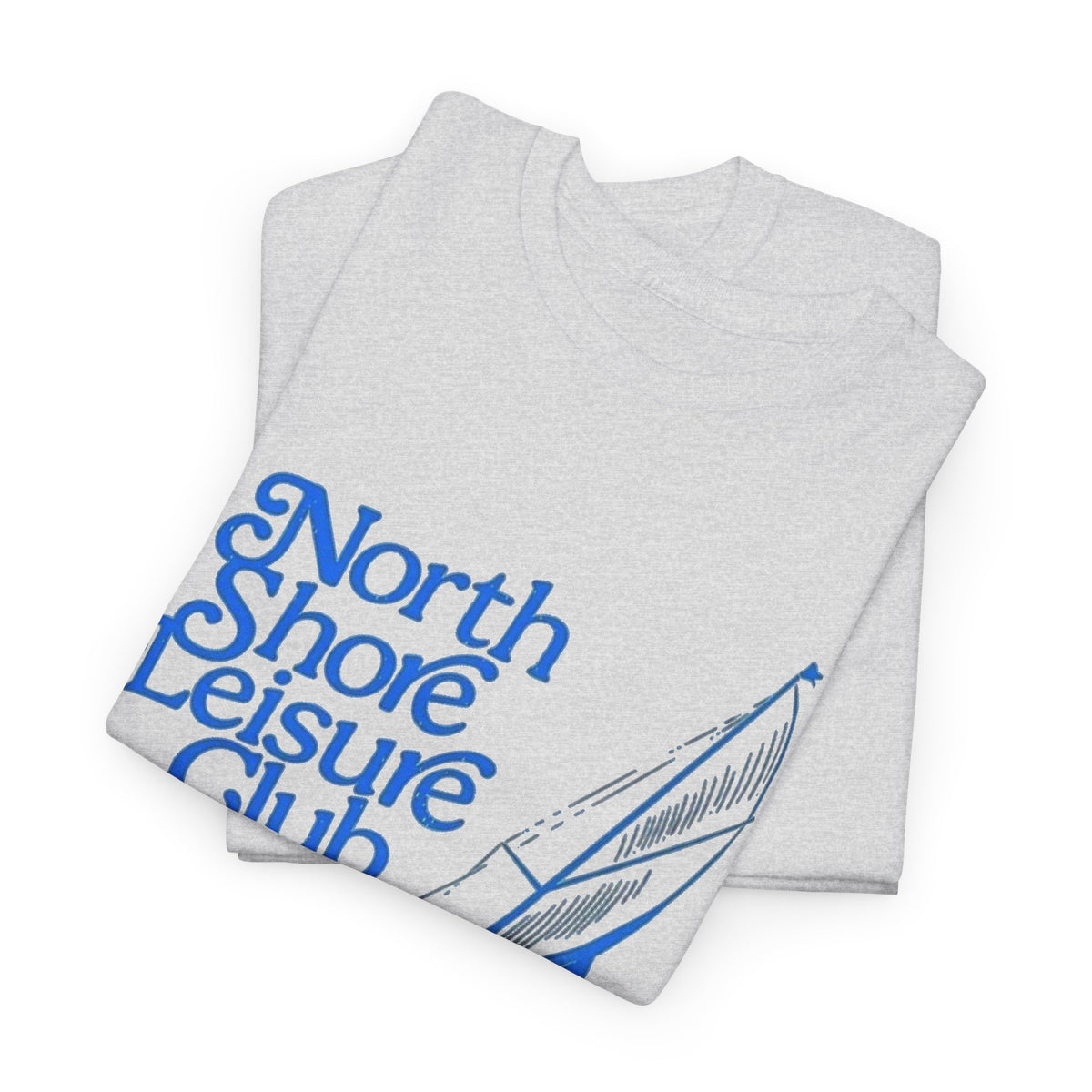 North Shore Leisure Club Sailing Graphic T Shirt Men's Heavy Cotton Tee