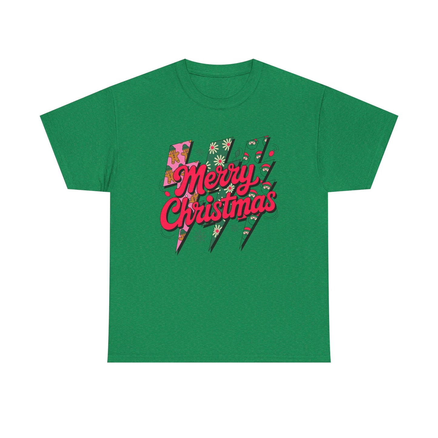 Christmas Lighting Bolts Graphic T Shirt NEW ADULT