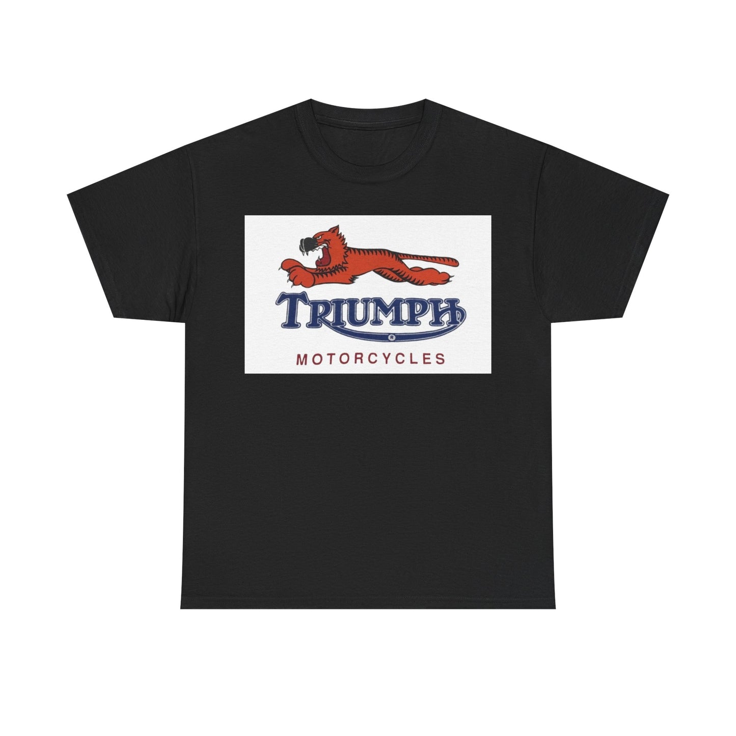 Triumph T-shirt vintage motorcycles nostalgia Tiger Unisex Heavy Cotton Tee