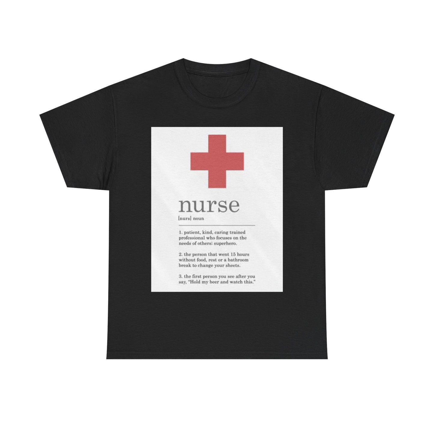 Nurse Definition Shirt Funny Graphic EMT Doctor Unisex Heavy Cotton Tee