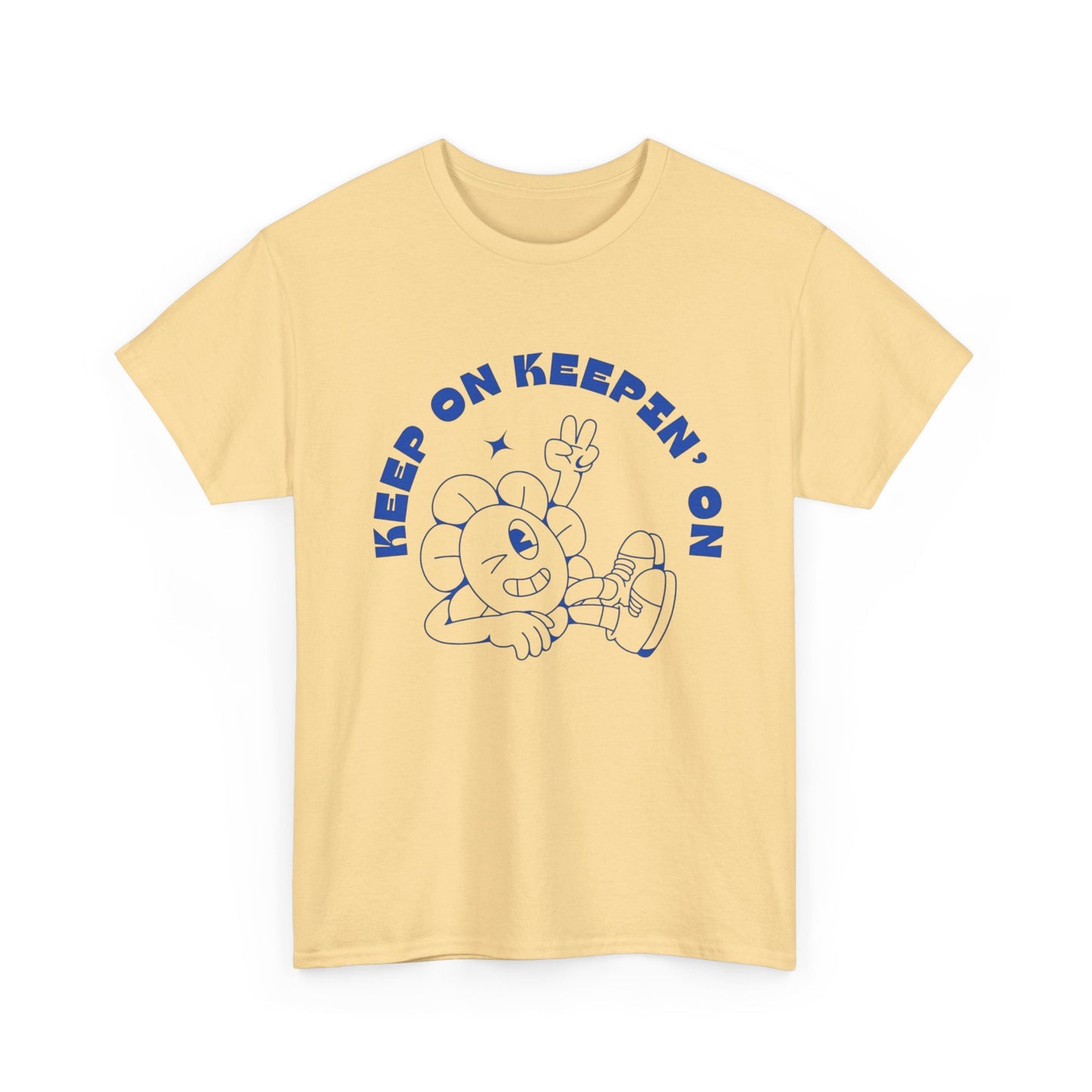 Keep On Truckin On Graphic T Shirt Unisex Heavy Cotton Tee