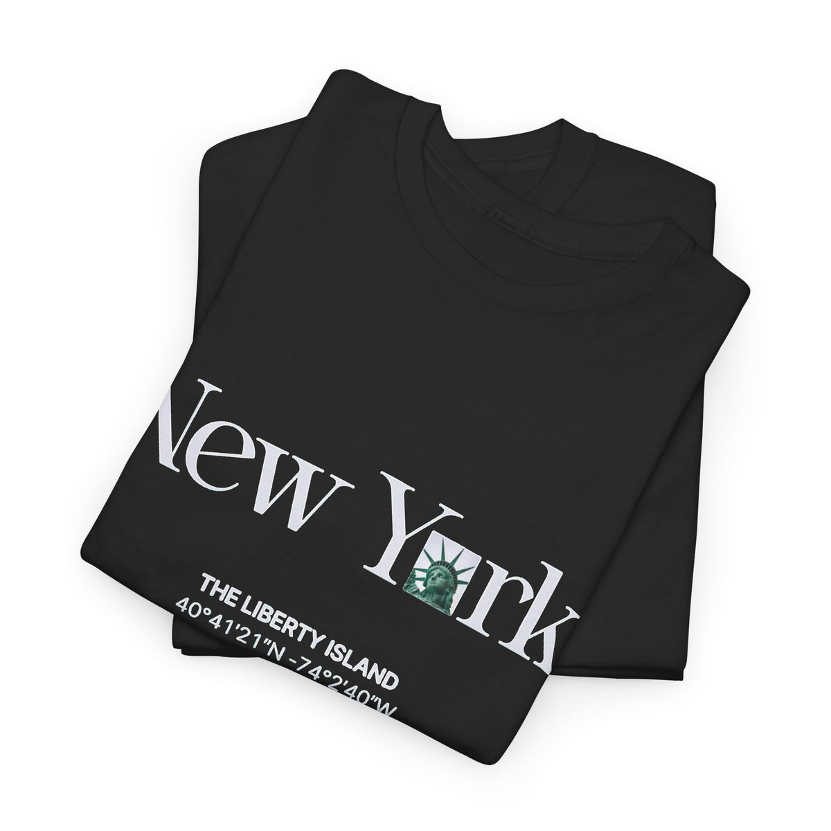 Statue Of Liberty New York Graphic T Shirt Men's Heavy Cotton Tee