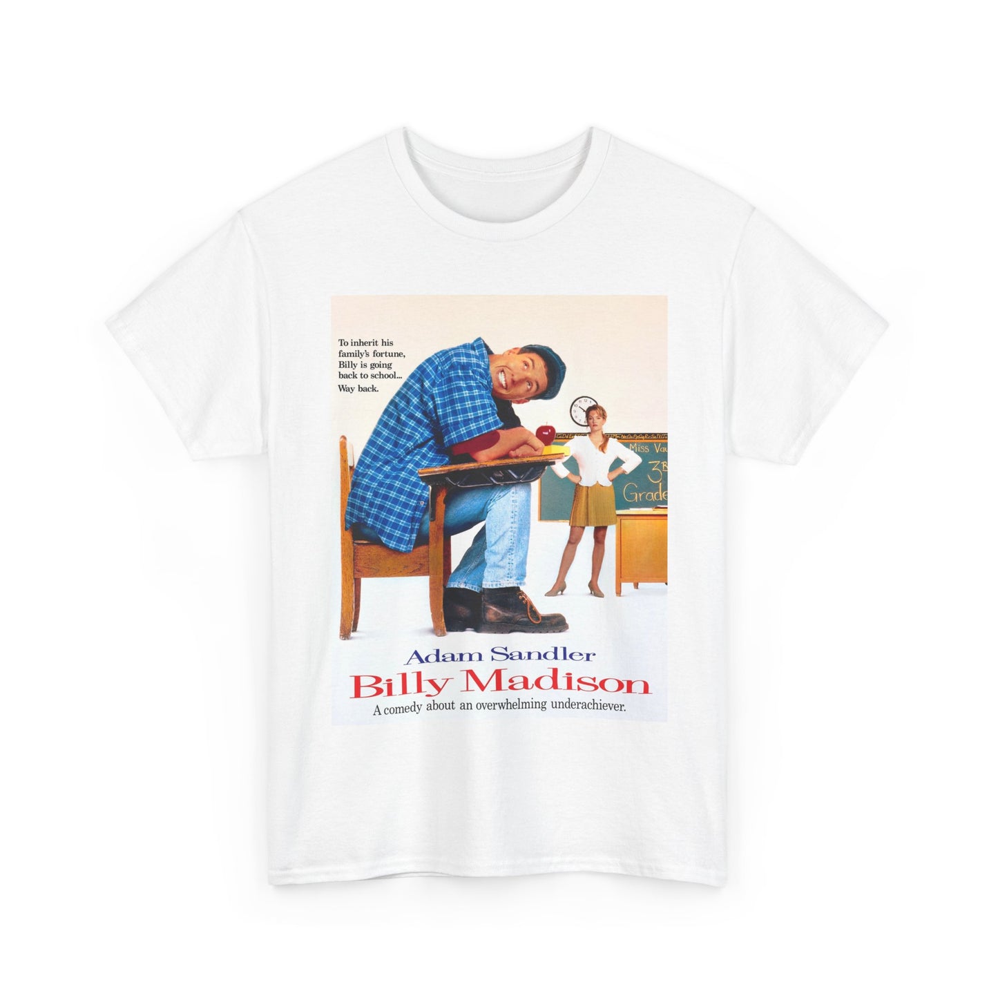 Billy Madison Tshirt Adam Sandler Comedy Retro Movie Unisex Heavy Cotton Tee 3
