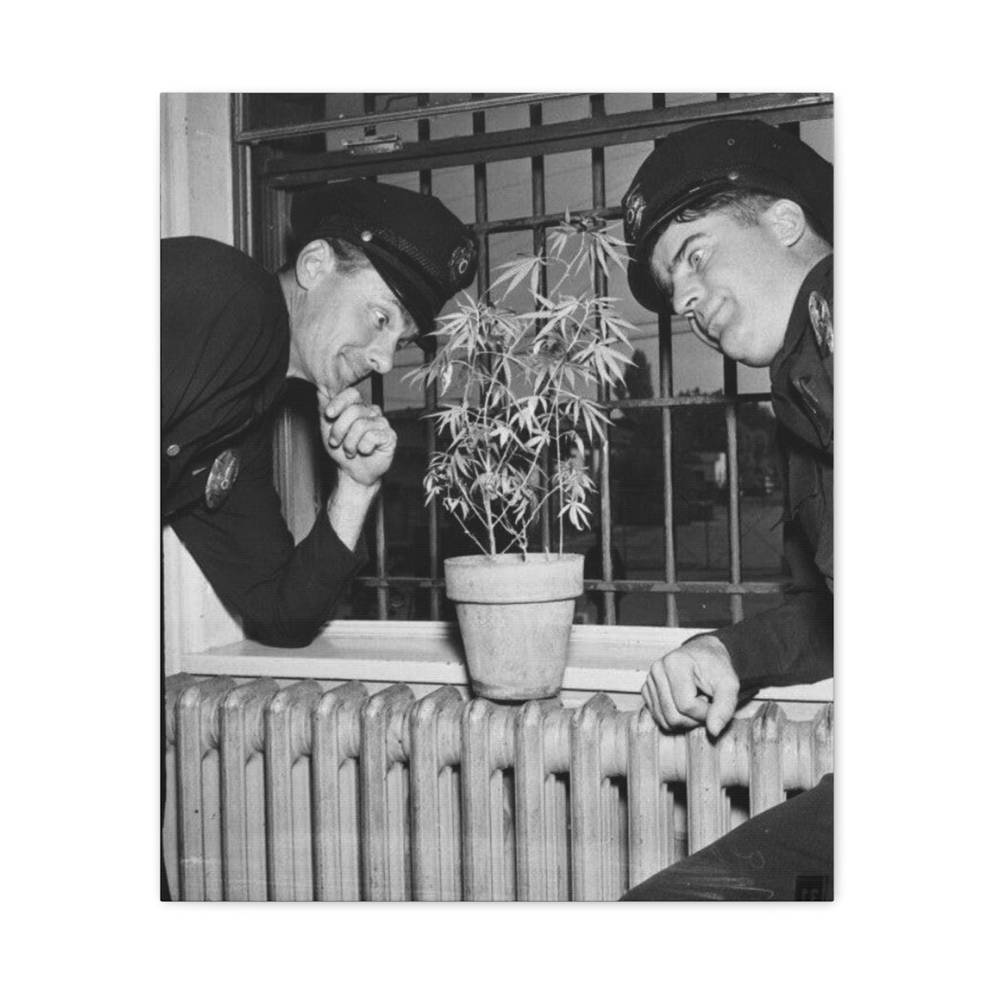 Reefer Madness Vintage Photo Weed Police Funny Matte Canvas, Stretched, 1.25"