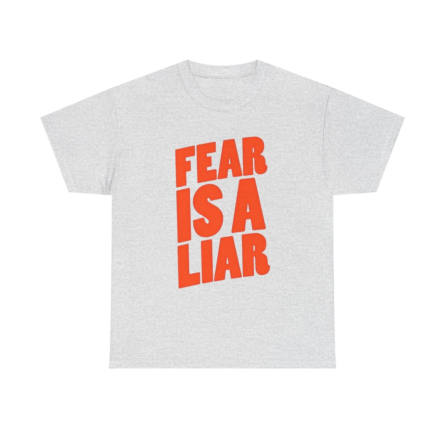 Fear Is A Liar Graphic T Shirt NEW Unisex Heavy Cotton Tee