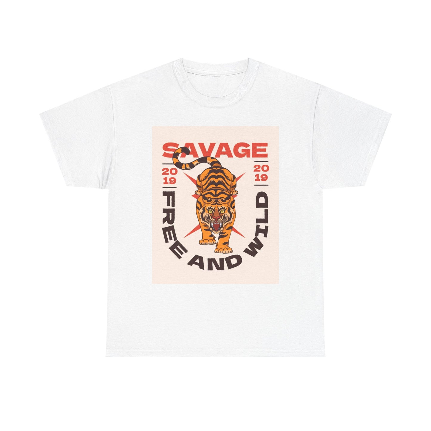 Savage Wild And Free Graphic T Shirt Unisex Heavy Cotton Tee