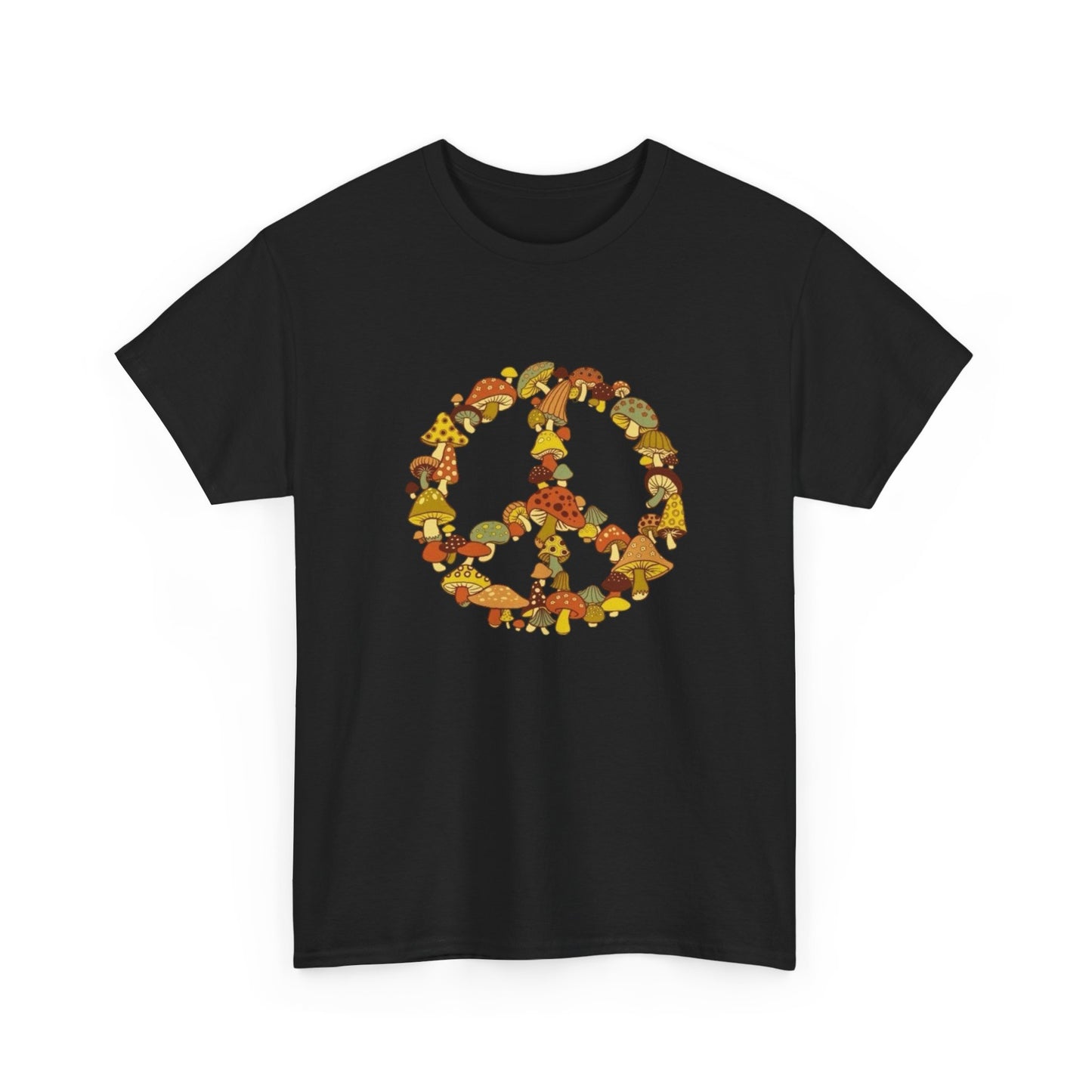 Mushrooms And Peace Graphic T Shirt NEW ADULT TEE