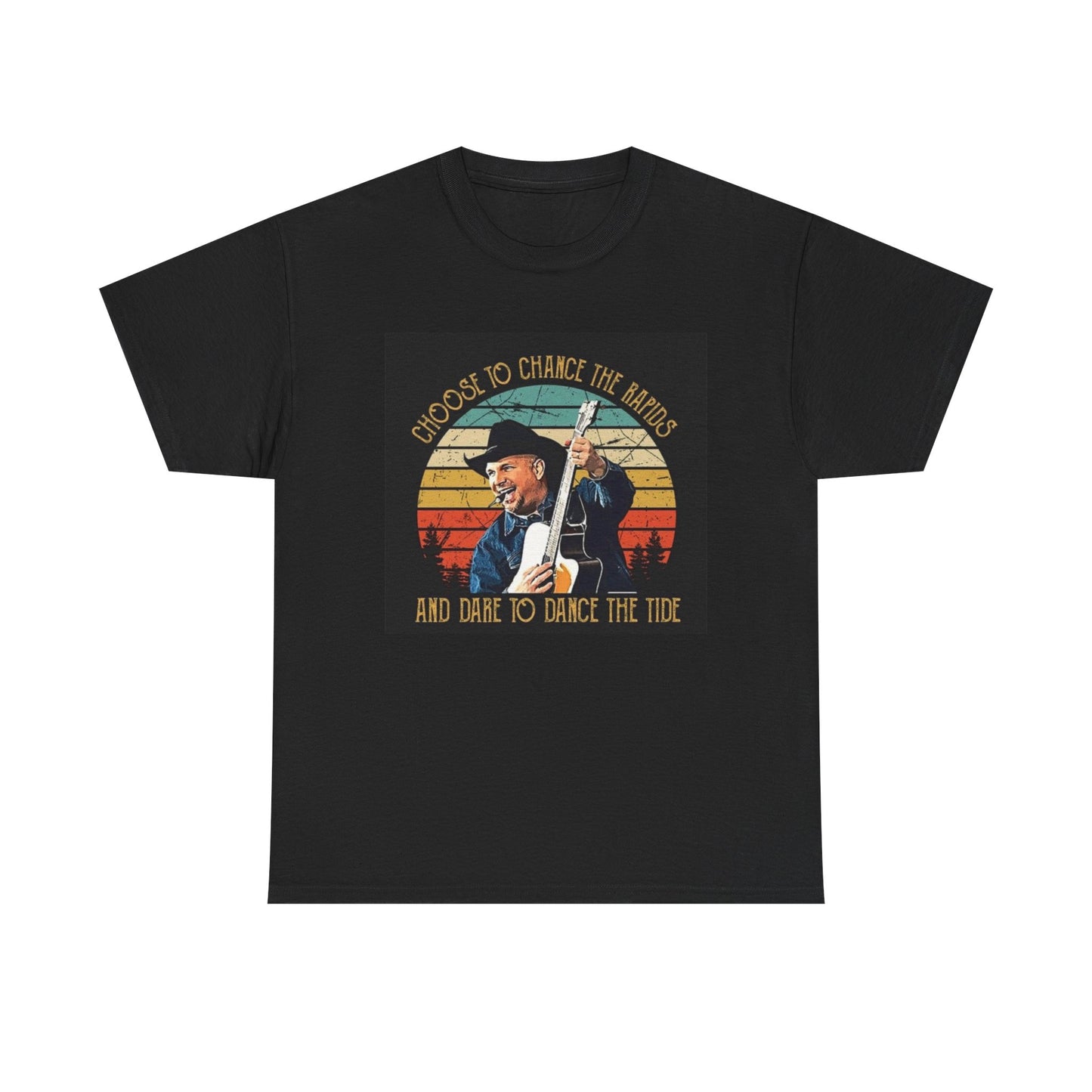 Garth Brooks Tshirt Retro Country Short Sleeve Unisex Heavy Tee New Merch