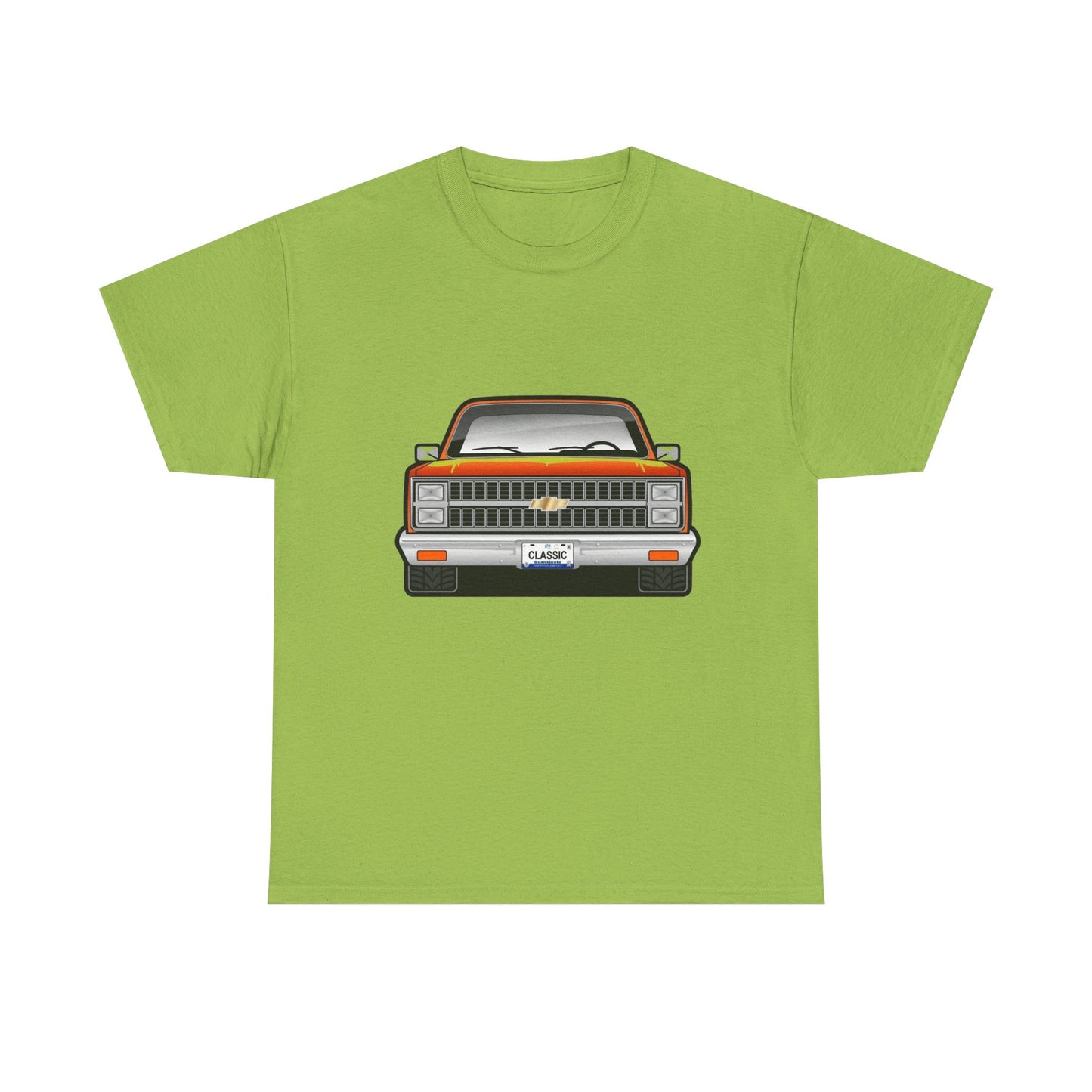 Classic Retro Pickup Truck Graphic T Shirt Unisex Heavy Cotton Tee NEW