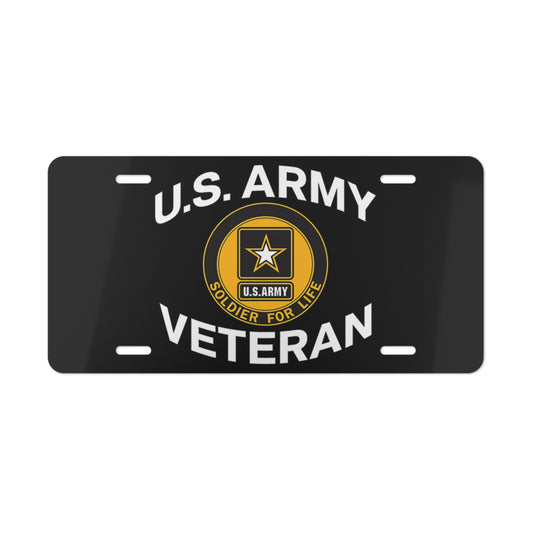 US ARMY Veteran BRAND NEW AMERICAN MADE Vanity License Plate