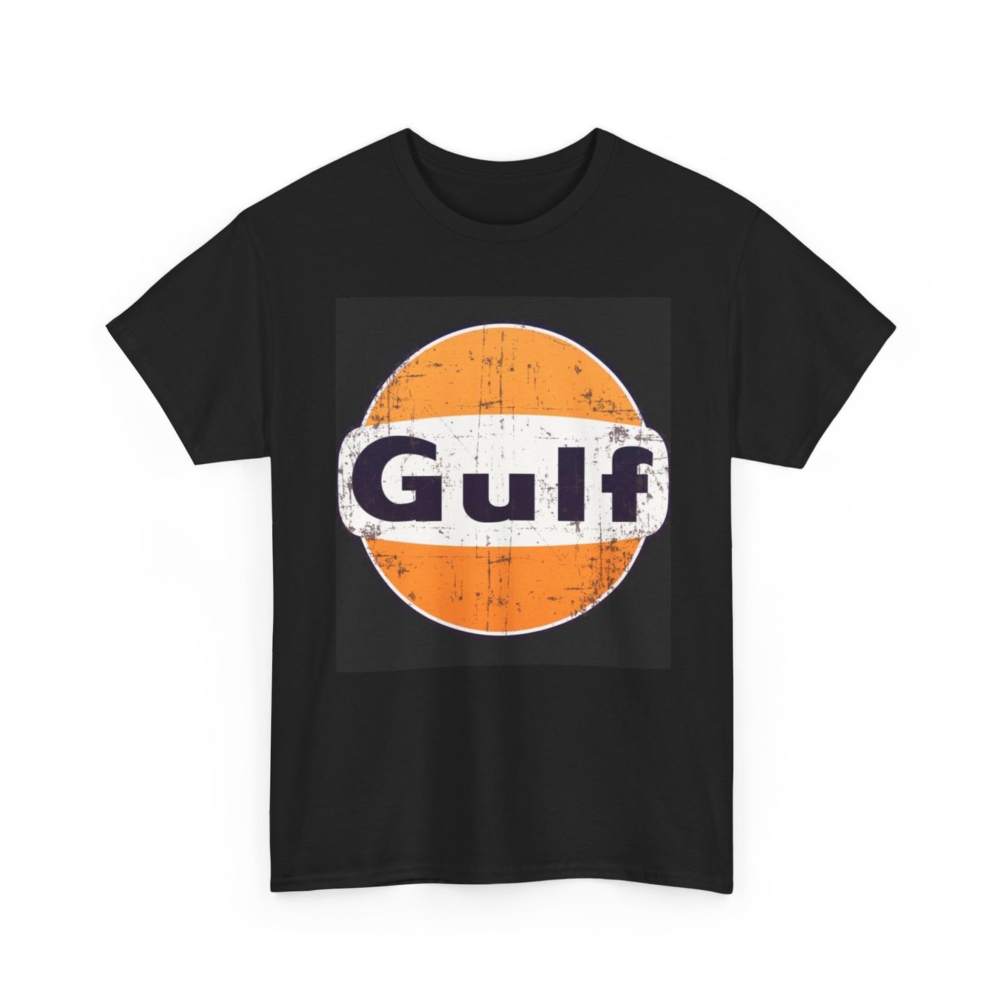 Gulf Racing Graphic T Shirt Vintage Logo Unisex Heavy Cotton Tee