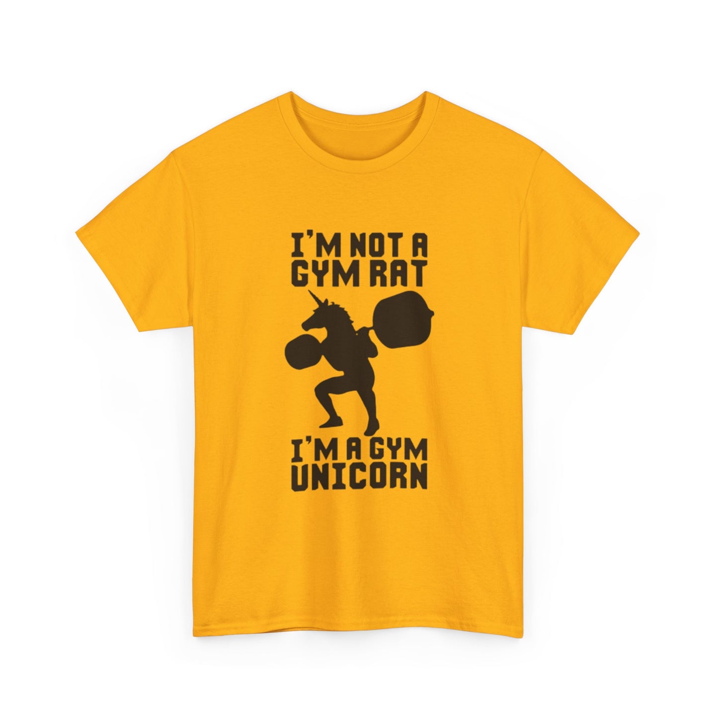 Gym Rat Shirt Funny Lifting Gear Workout Training Comedy Unisex Heavy Cotton Tee