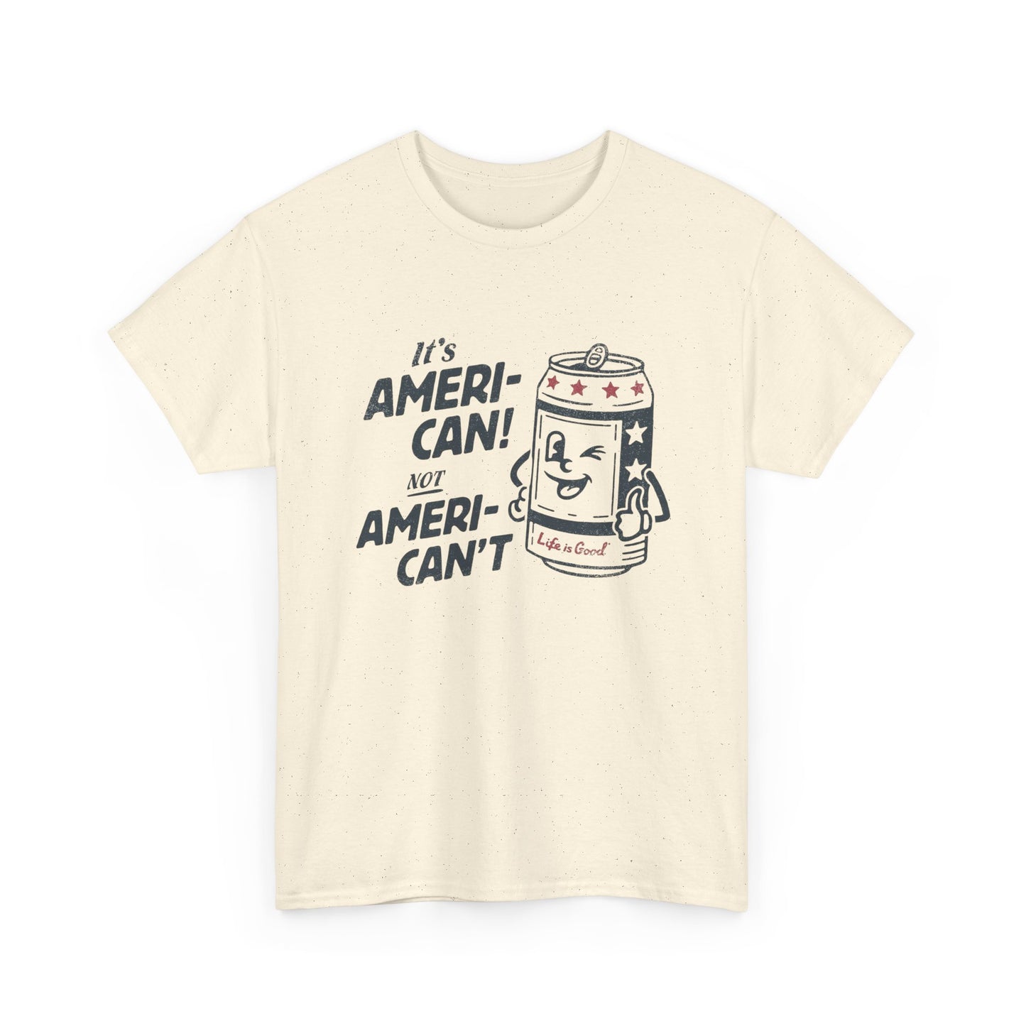 American Funny Beer Can Graphic T Shirt NEW GIFT Unisex Heavy Cotton Tee