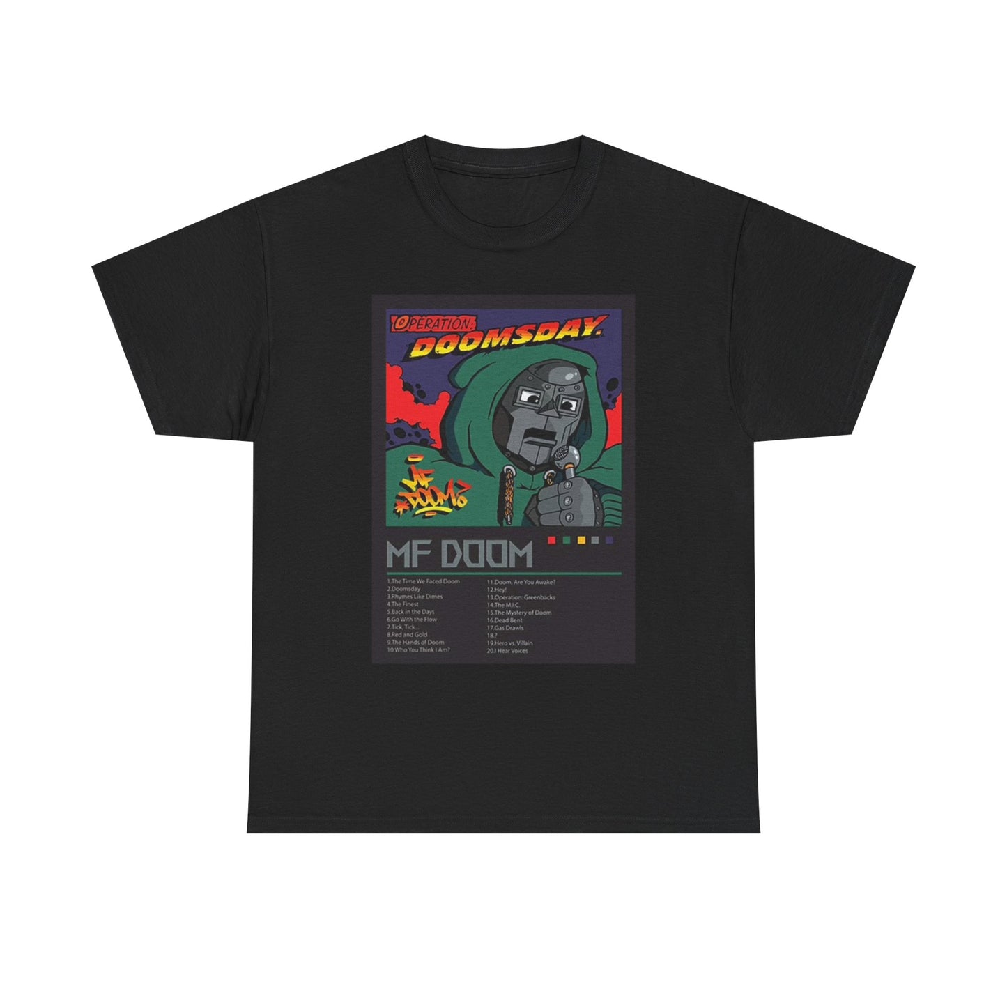 MF Doom Doomsday Graphic T Shirt Vintage Comic Unisex Heavy Cotton Tee