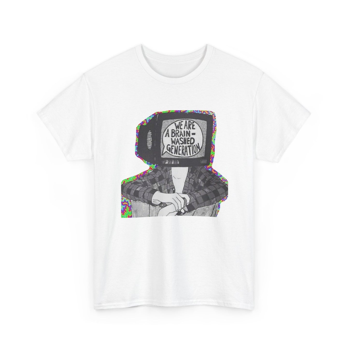 Brain Washed Generation Graphic T-Shirt Cotton Tee New Gift Vintage