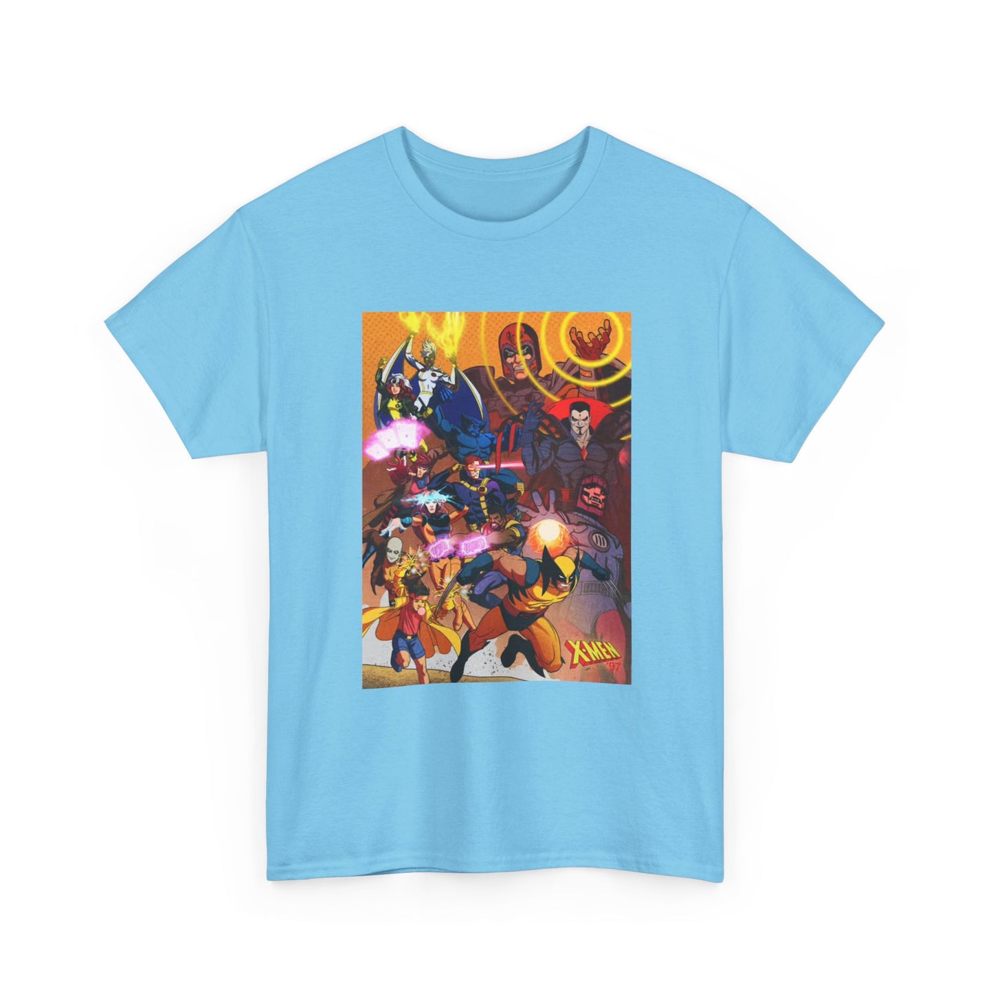 Cartoon Graphic Tee Xmen Comic Book Retro Vintage Tee Unisex Heavy Cotton Tee