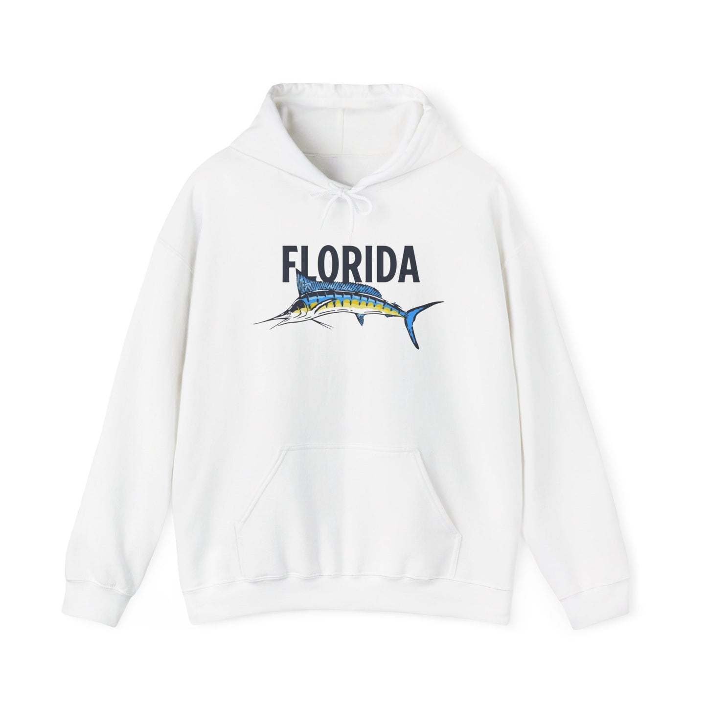 Florida Marlin Fishing Graphic Hoodie Unisex Heavy Blend™ Hooded Sweatshirt