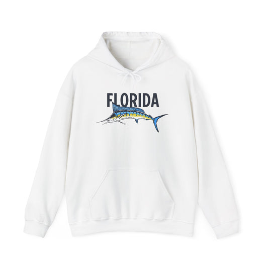 Florida Marlin Fishing Graphic Hoodie Unisex Heavy Blend™ Hooded Sweatshirt