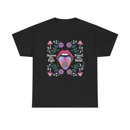 Feed The Soul Graphic T-Shirt Unisex Heavy Cotton Tee Gift