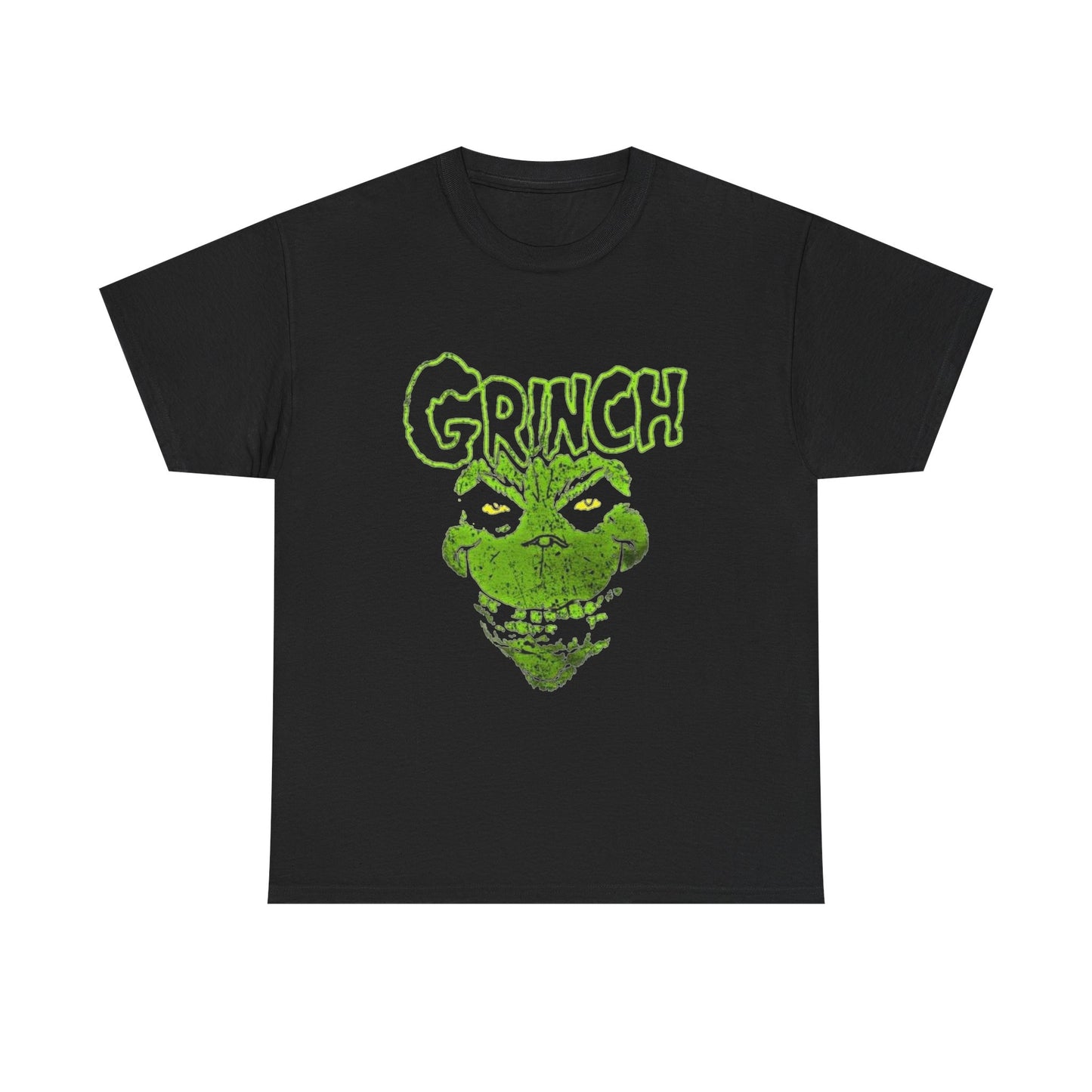 Grinch Christmas Creepy Graphic T Shirt NEW Unisex Heavy Cotton Tee