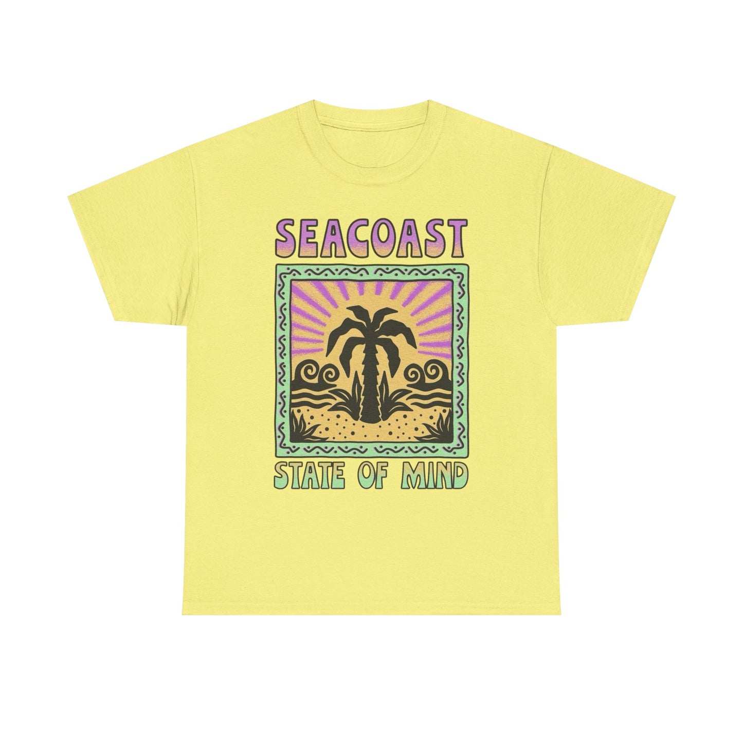 Seacoast State Of Mind Graphic T Shirt NEW Adult Regular Heavy Cotton Tee