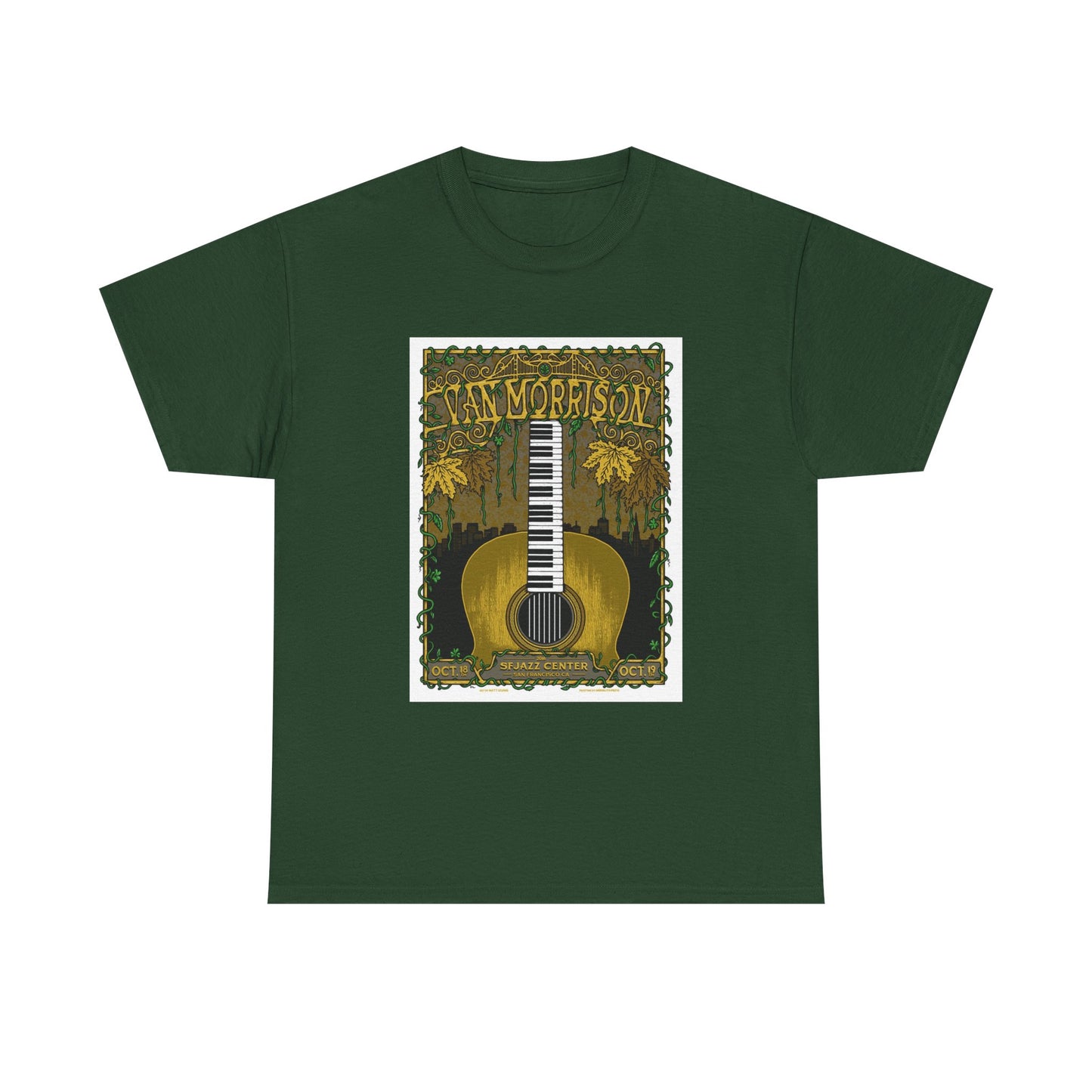 Van Morrison Tshirt Classic Rock Merch Graphic Retro Unisex Heavy Cotton Tee
