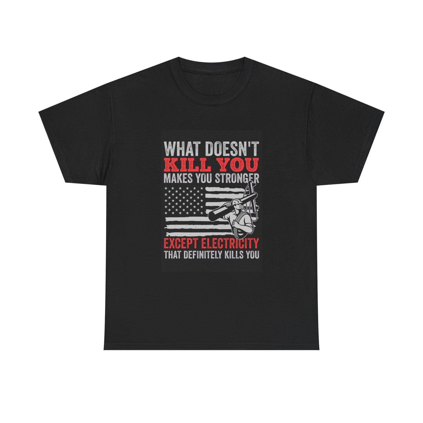 Electrician Tshirt Funny Gift Work Shirt Blue Collar Work Unisex Heavy Cotton