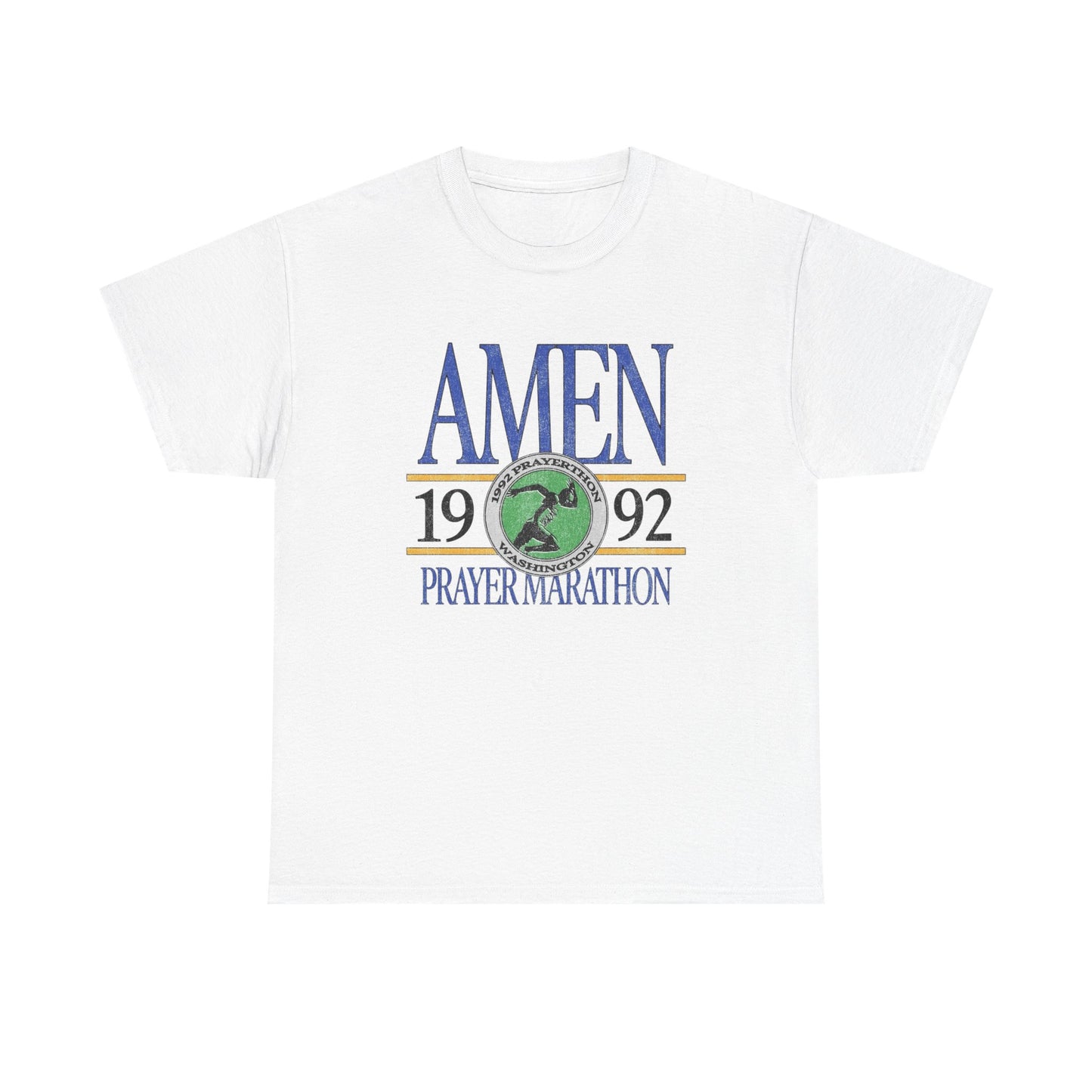 Prayer Marathon Graphic T Shirt Unisex Heavy Cotton Tee