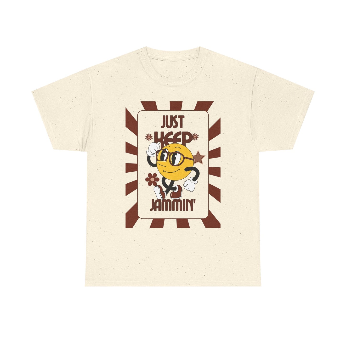 Just Keep Jammin Graphic T Shirt Unisex Heavy Cotton Tee