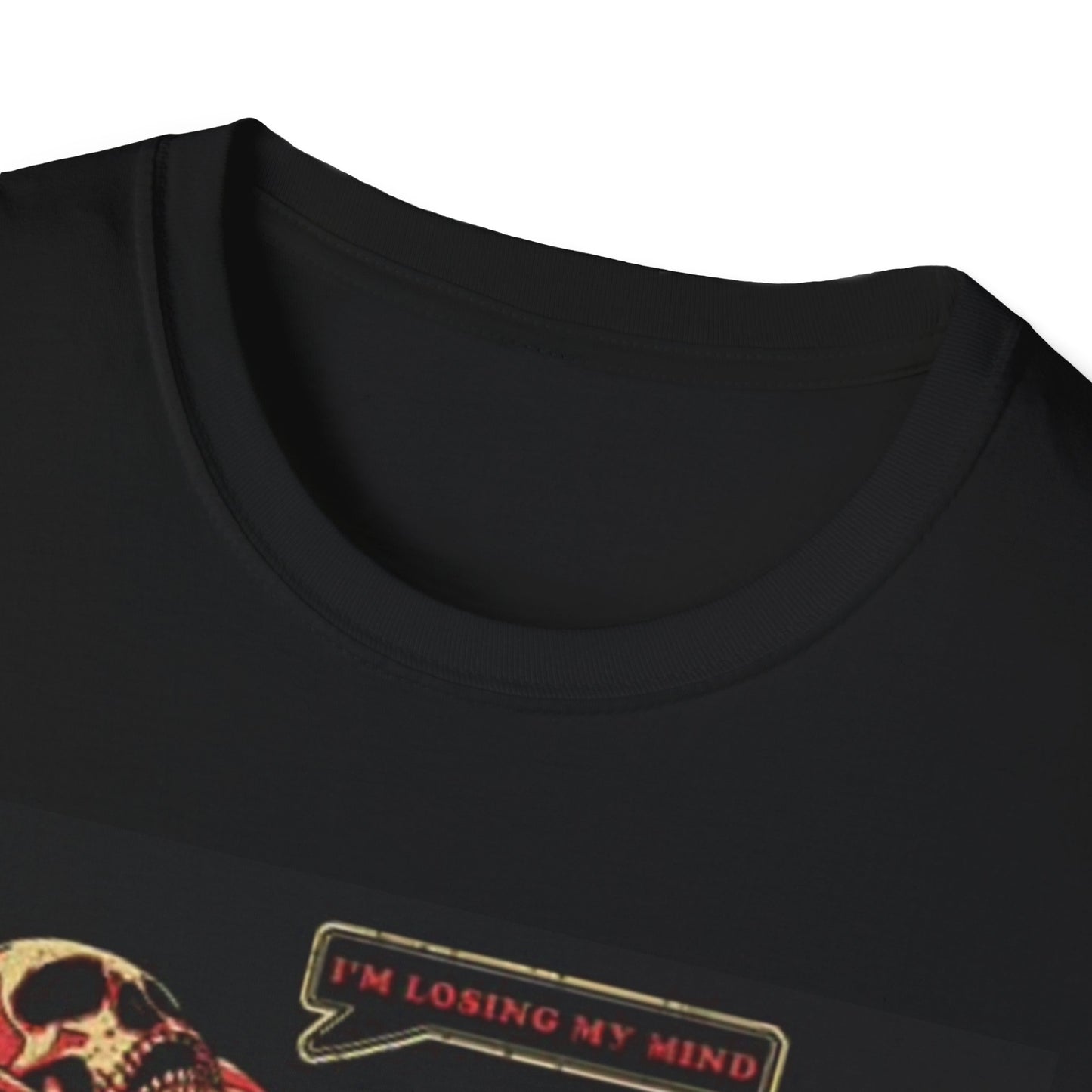 Losing My Mind Graphic T Shirt Skeleton Death Unisex Softstyle T-Shirt